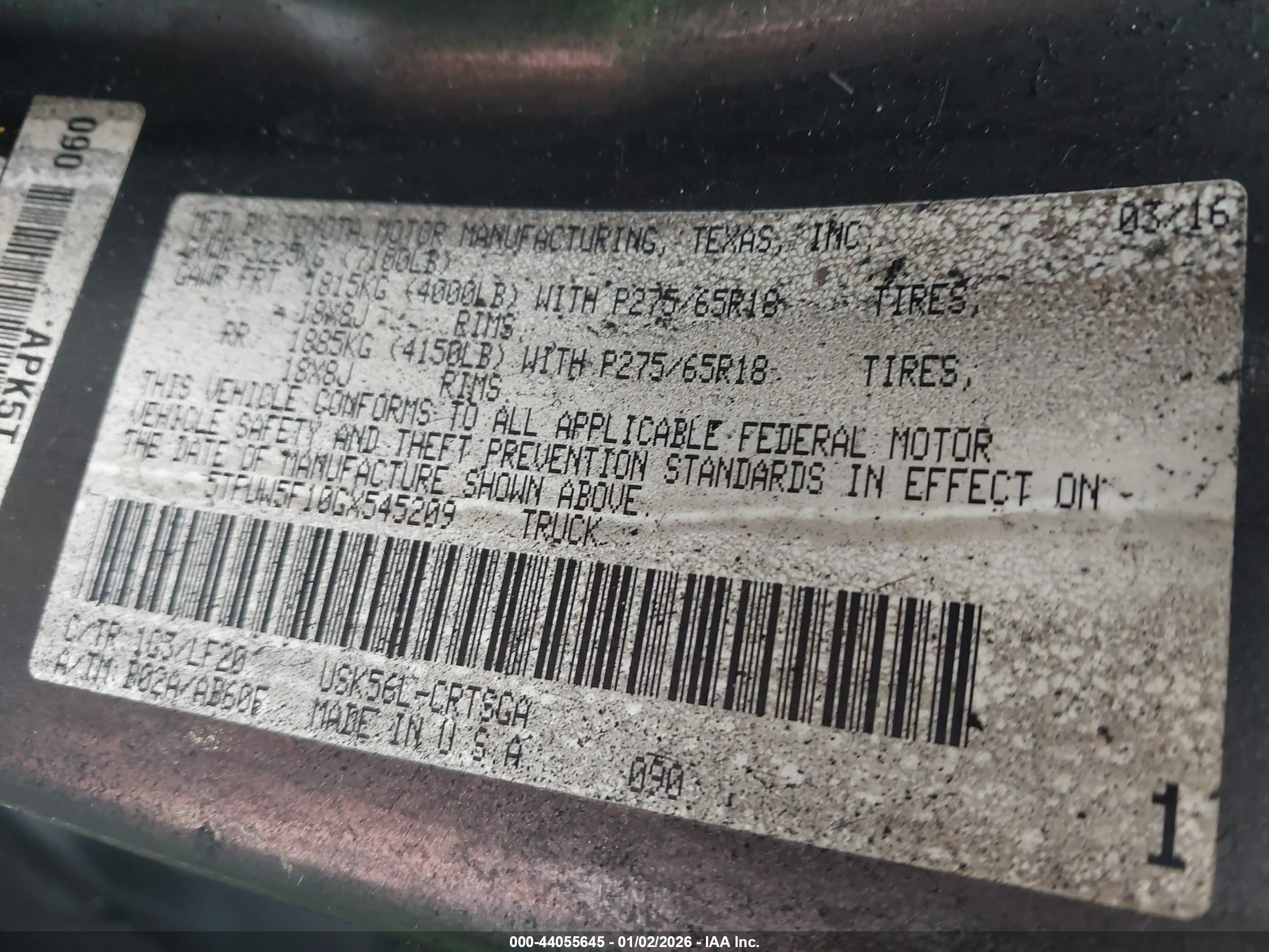 TOYOTA TUNDRA image 9