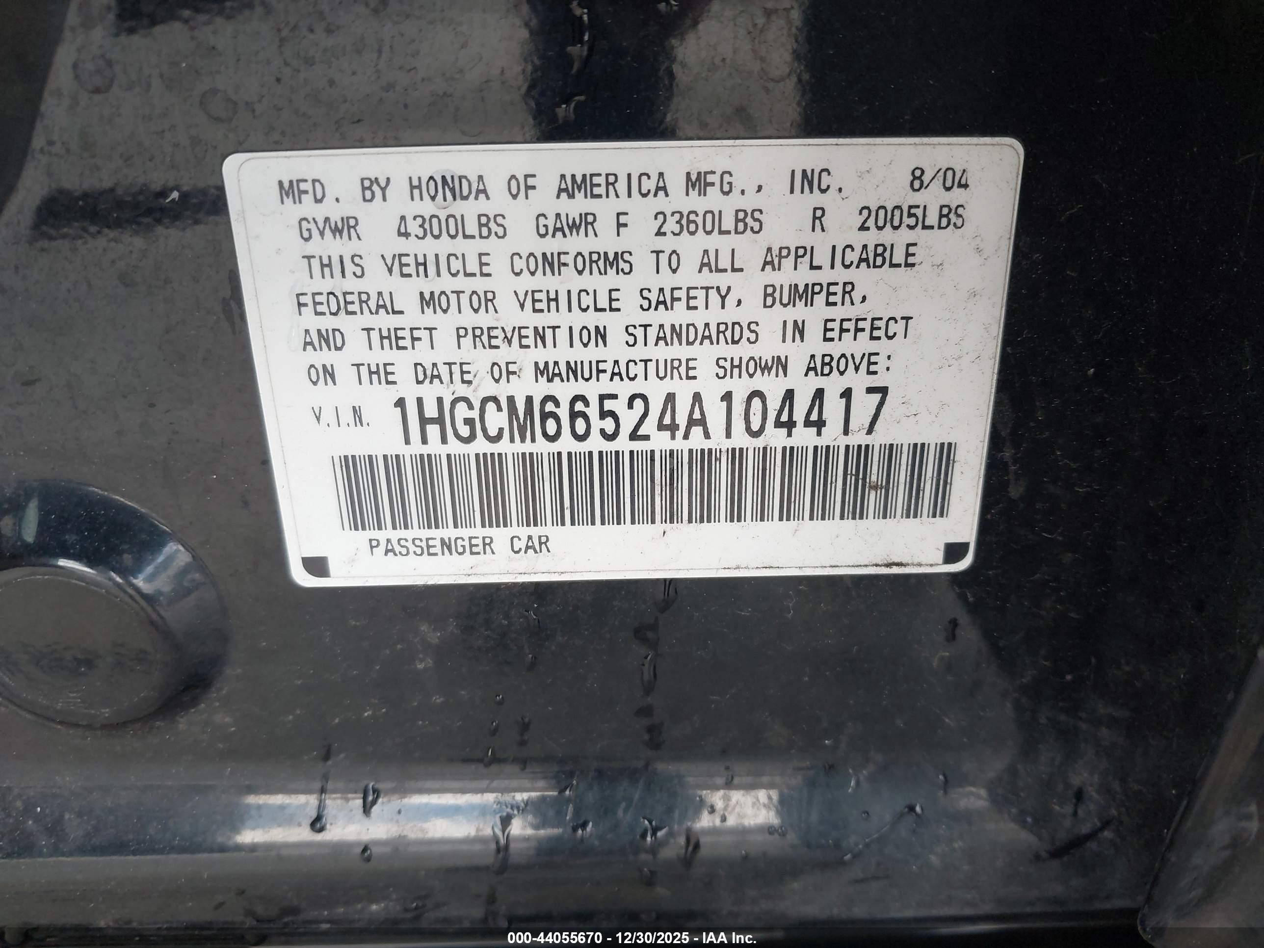 HONDA ACCORD image 9