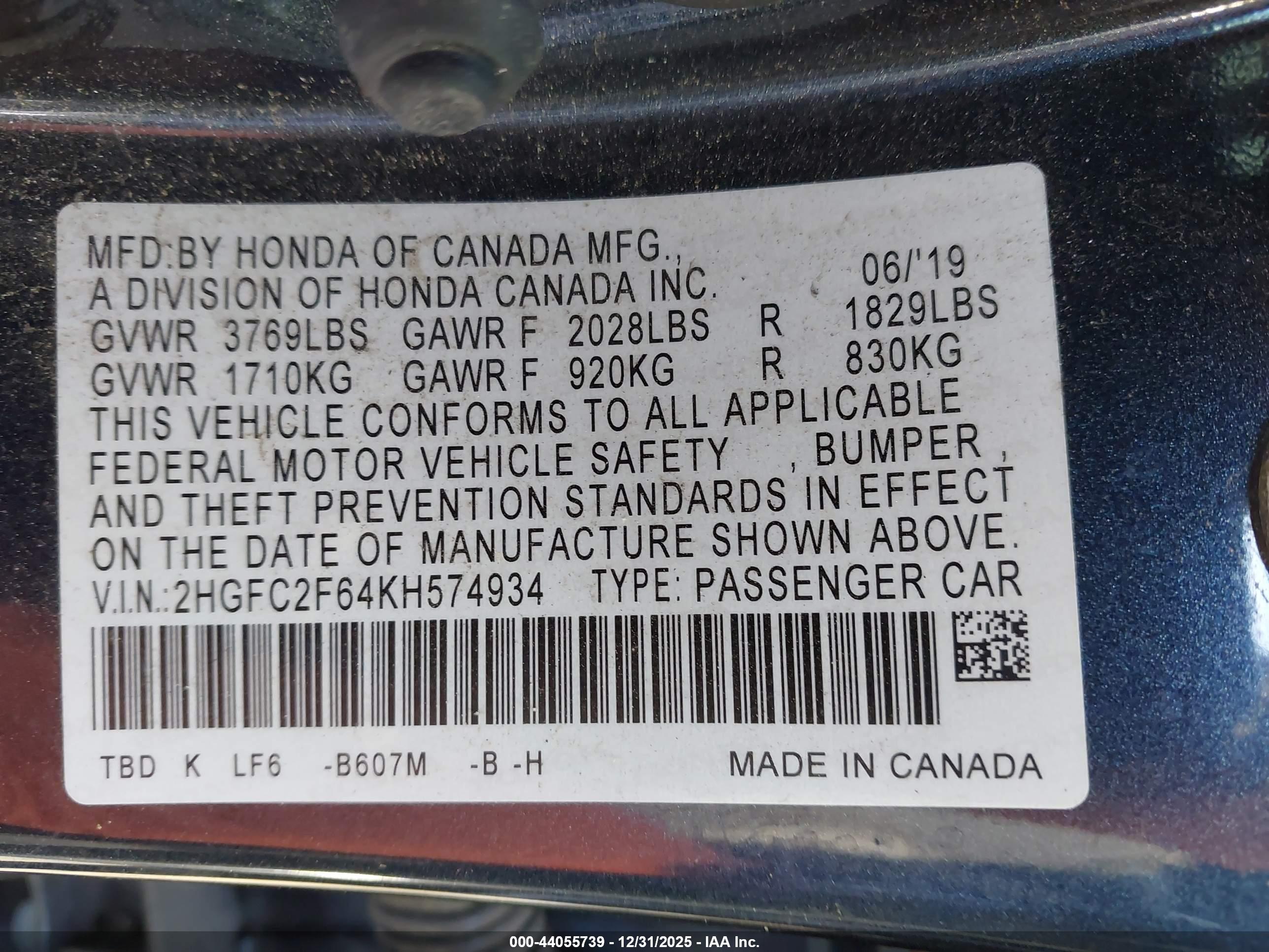 HONDA CIVIC image 9