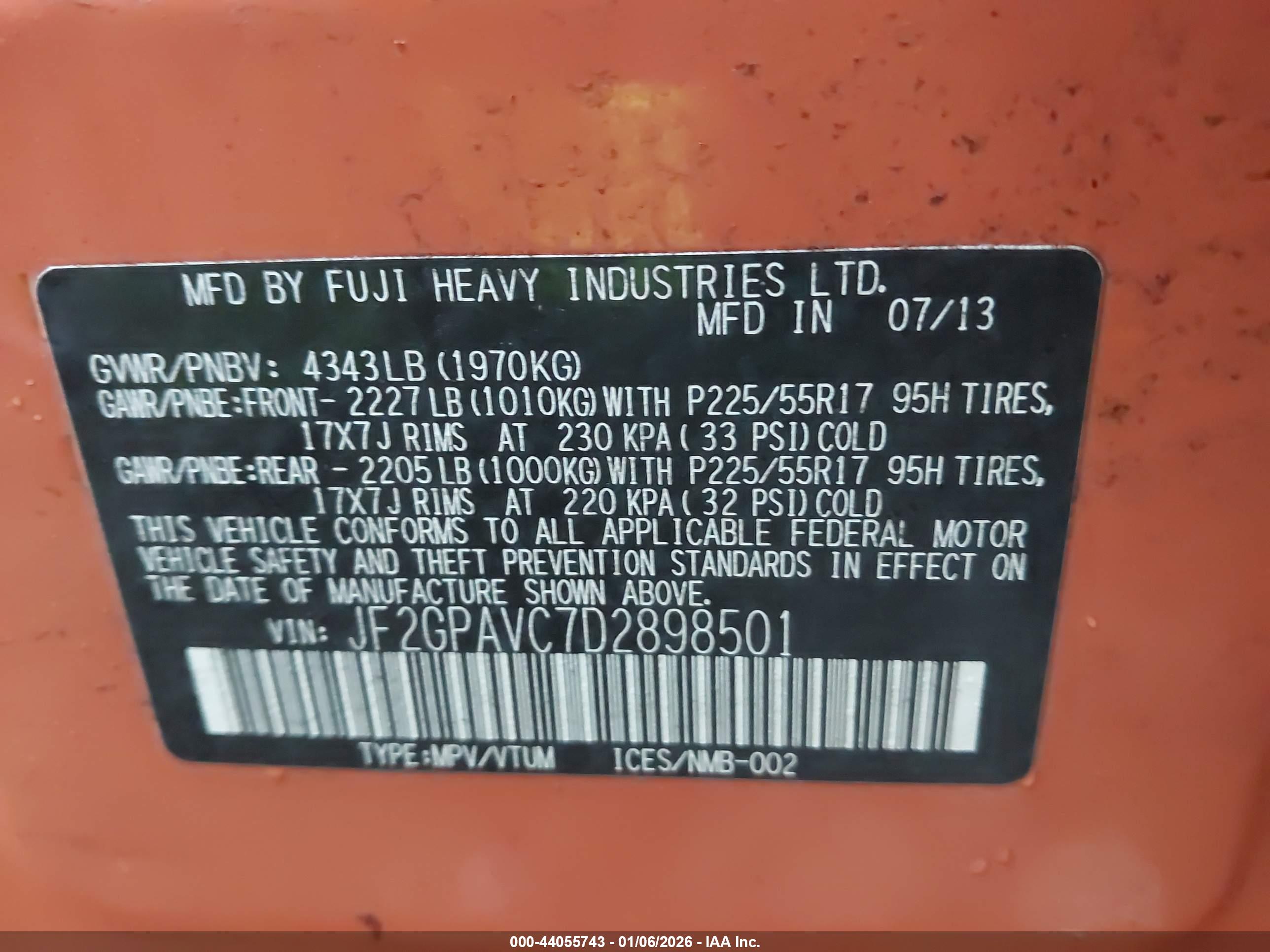 SUBARU XV image 9