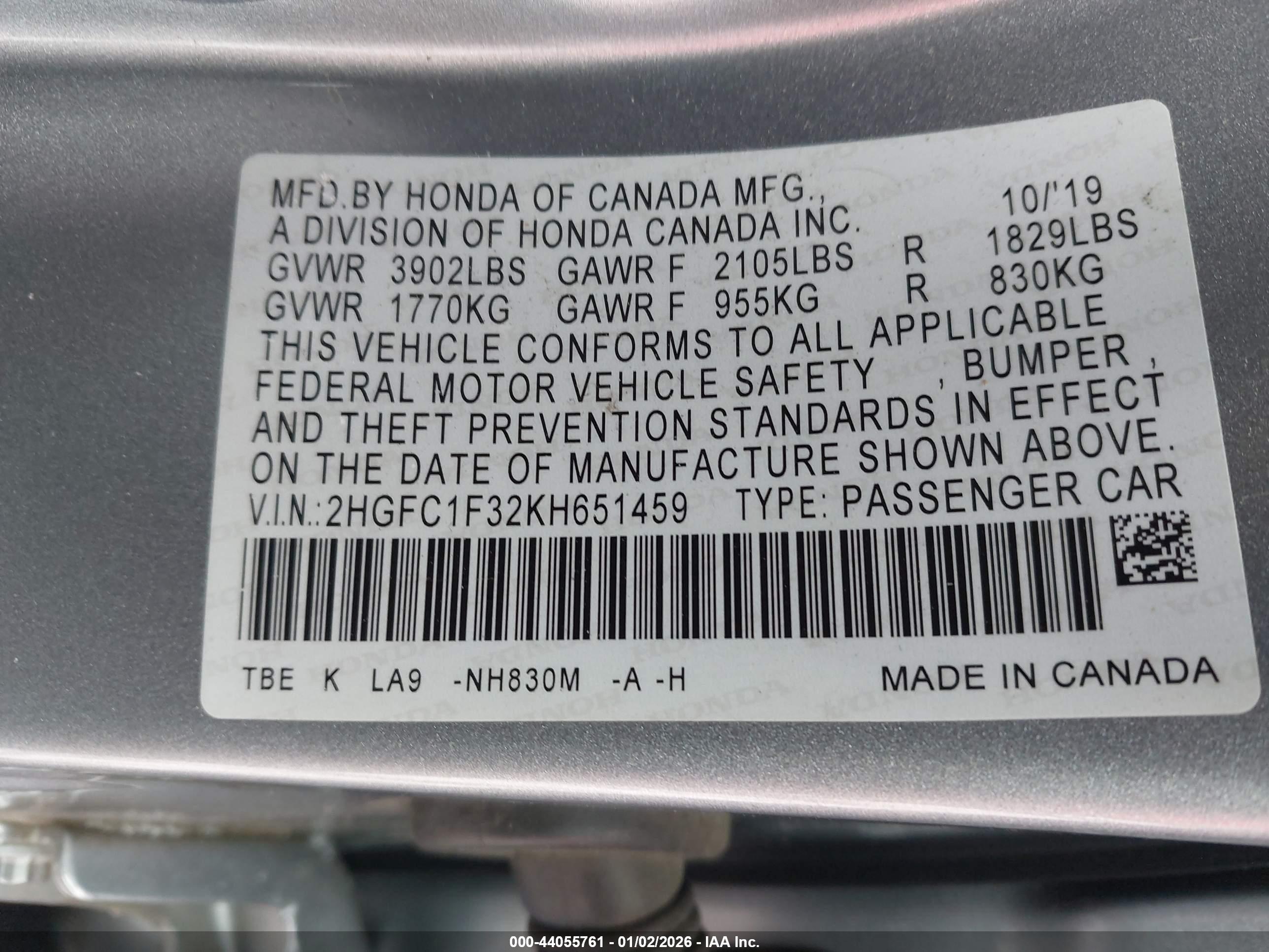 HONDA CIVIC image 9