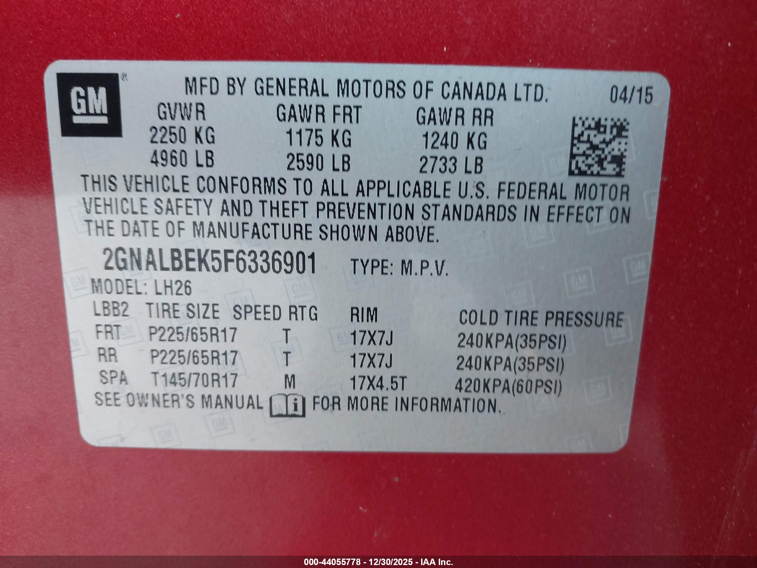 CHEVROLET EQUINOX image 9