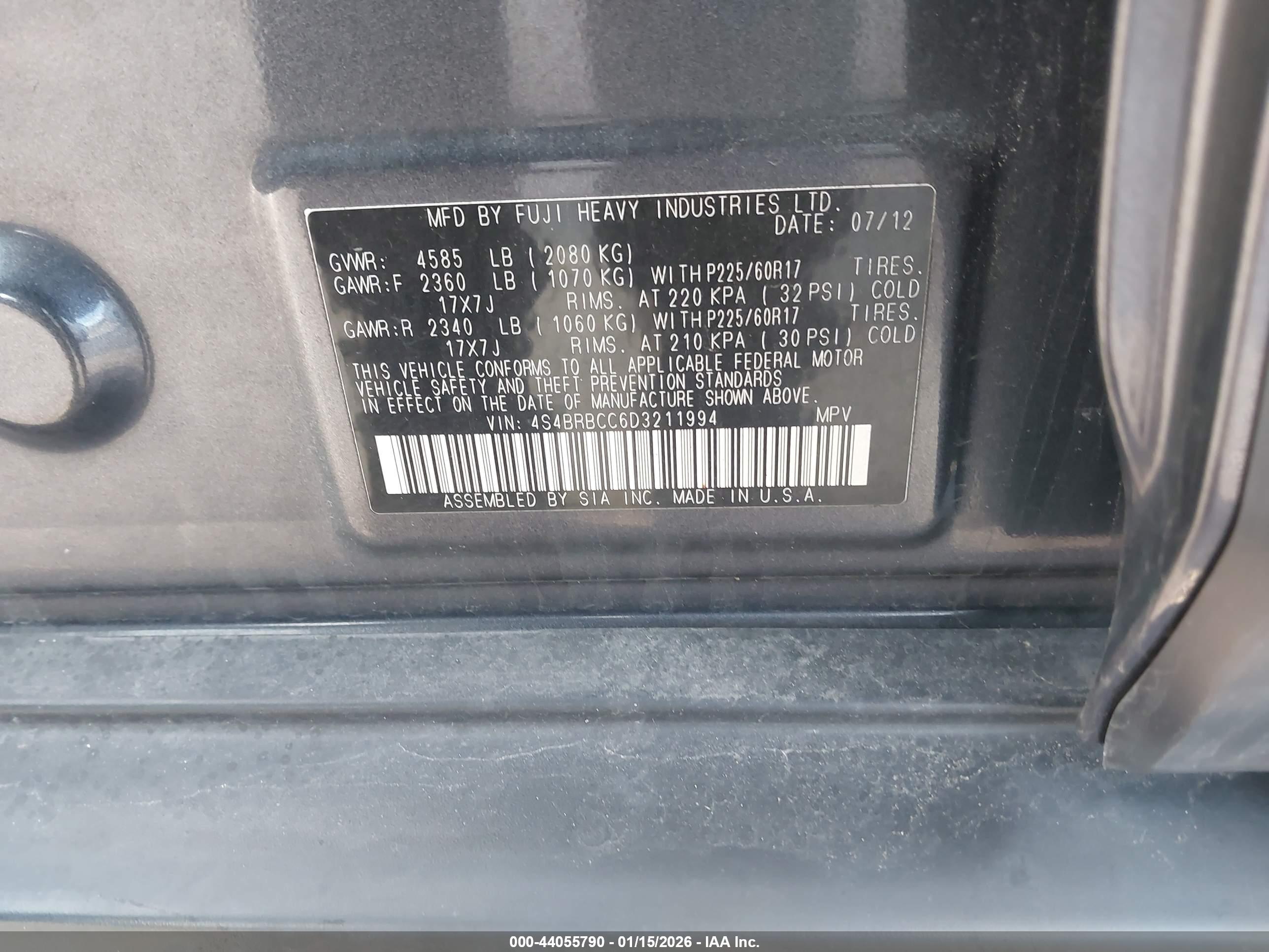 SUBARU OUTBACK image 9