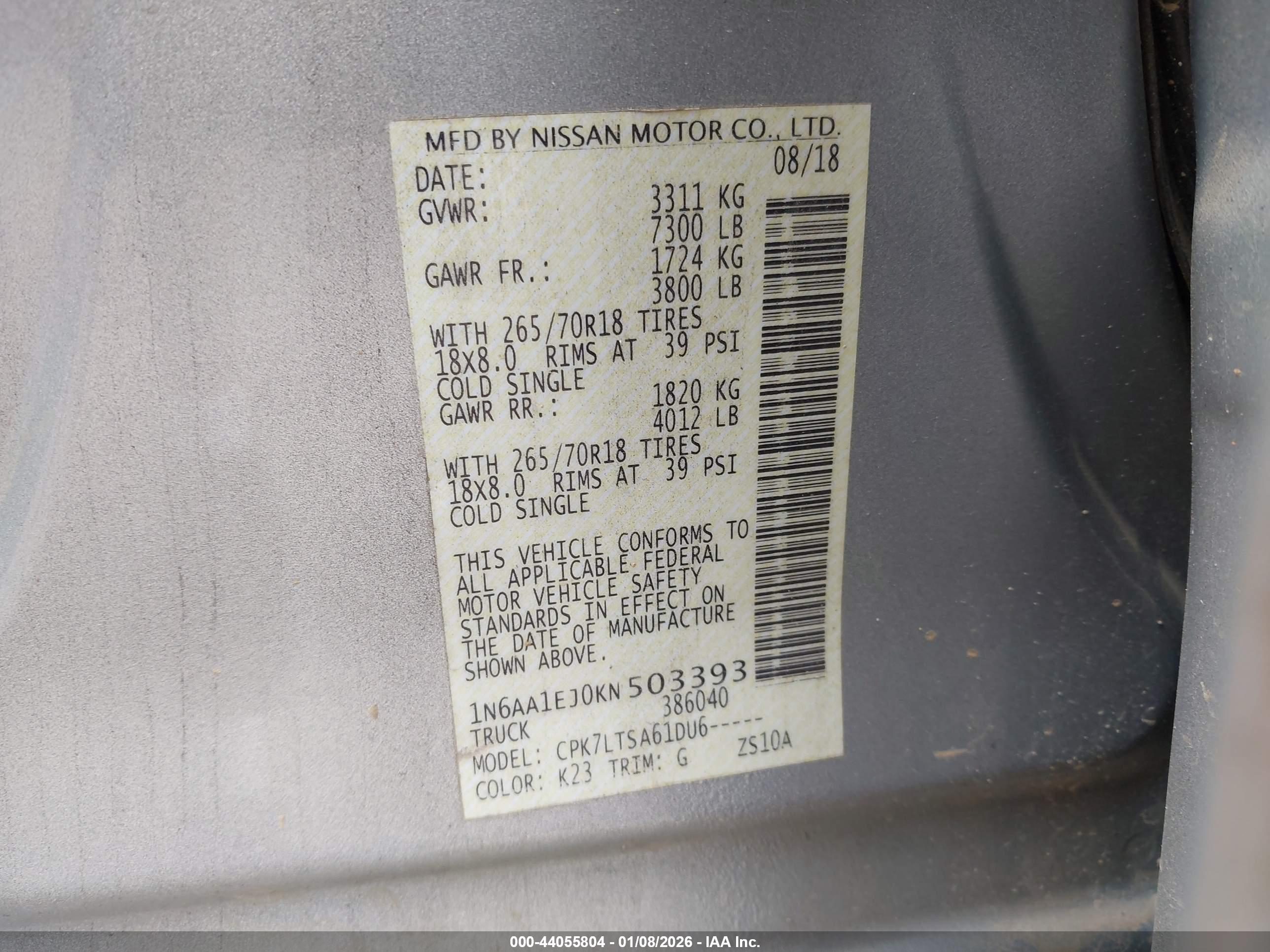 NISSAN TITAN image 9