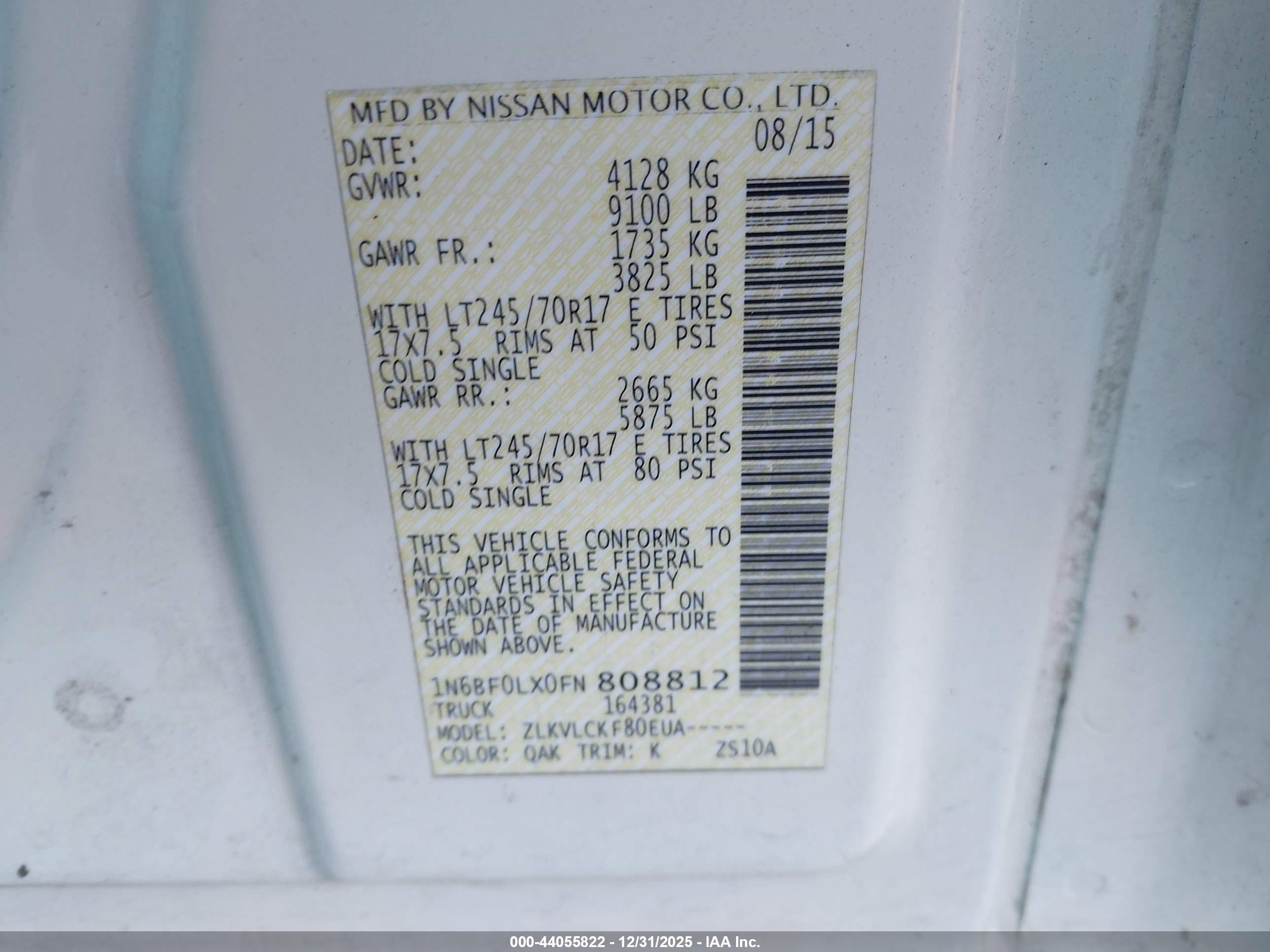 NISSAN NV image 9