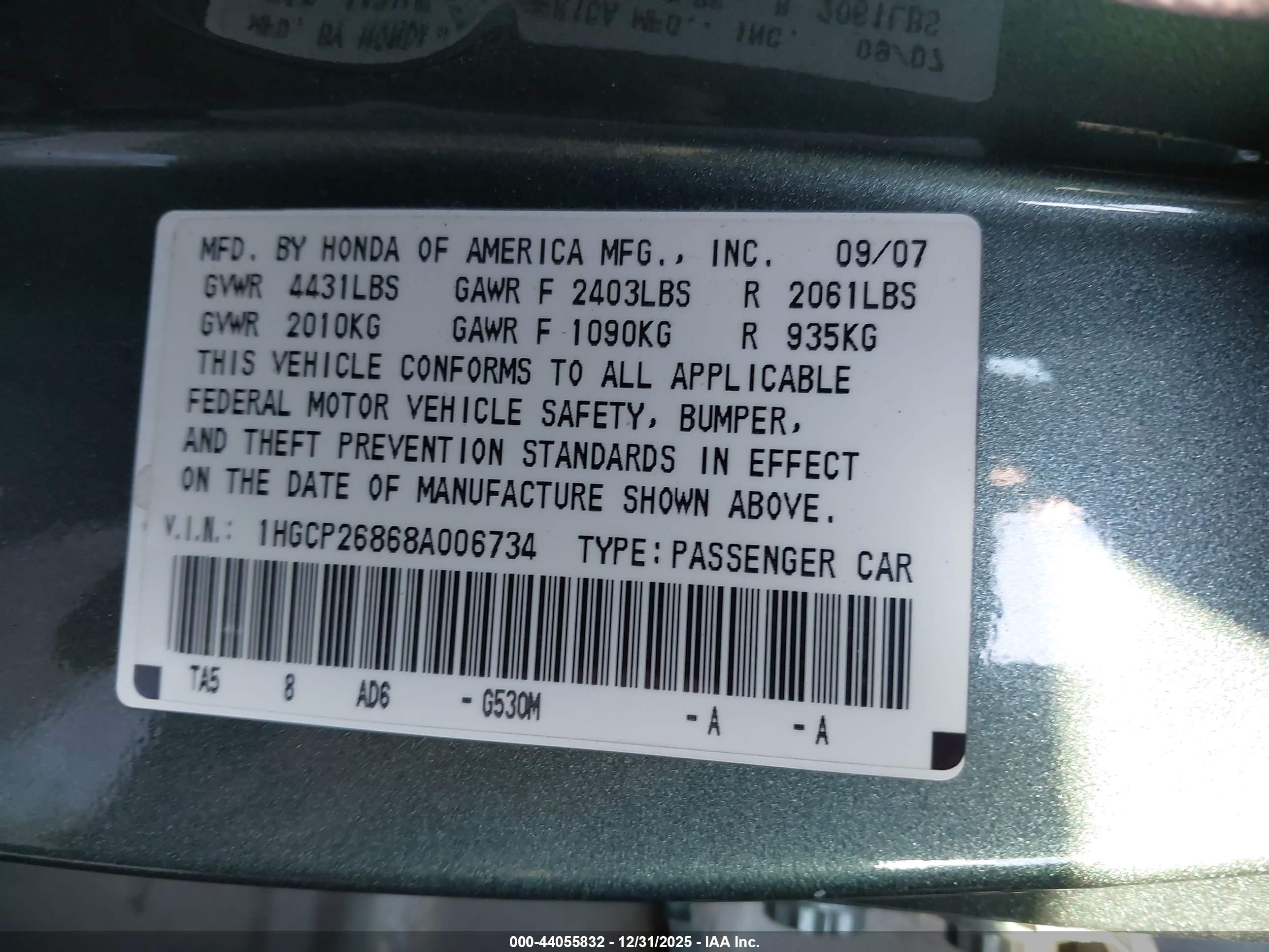 HONDA ACCORD image 9