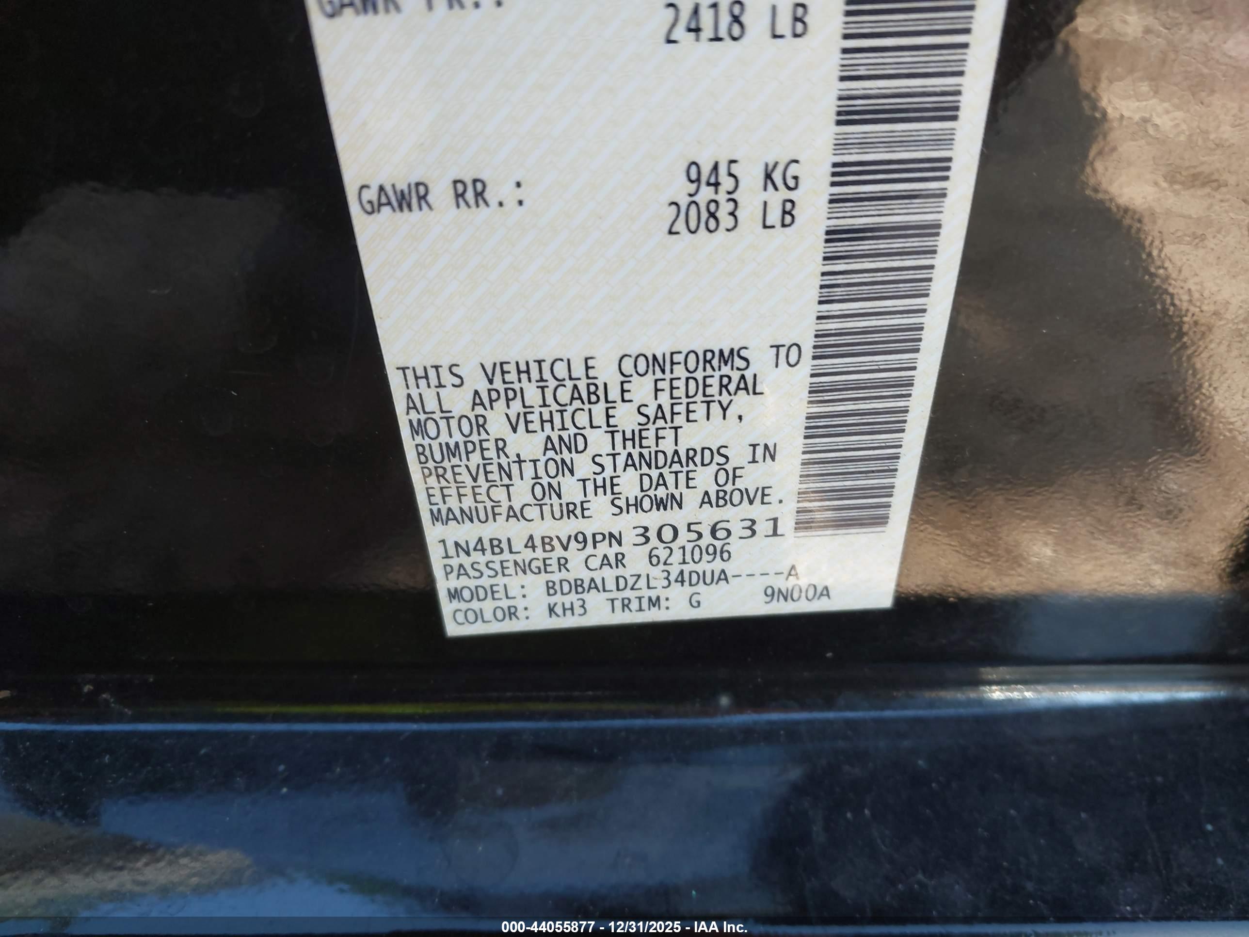 NISSAN ALTIMA image 9