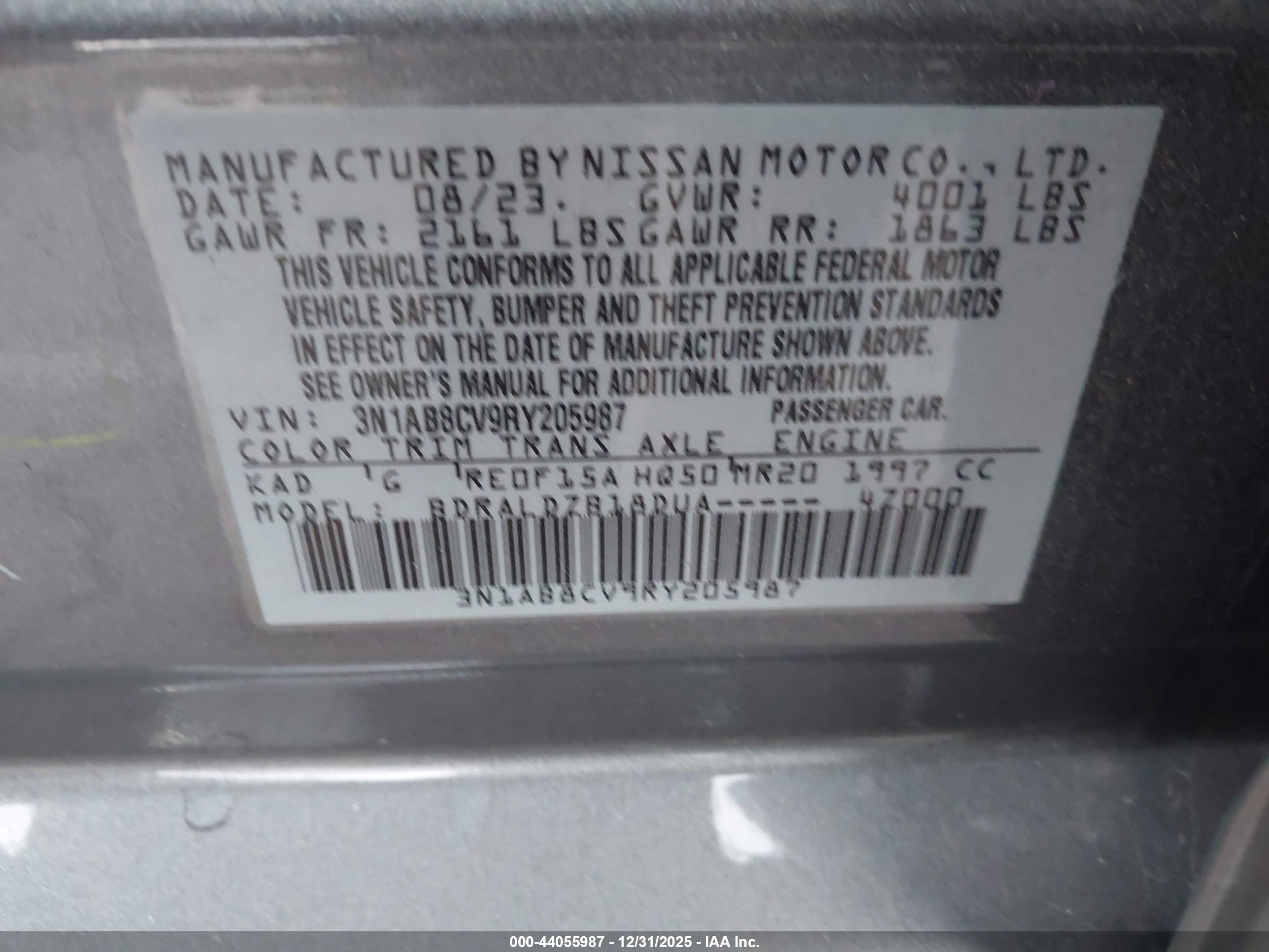 NISSAN SENTRA image 9