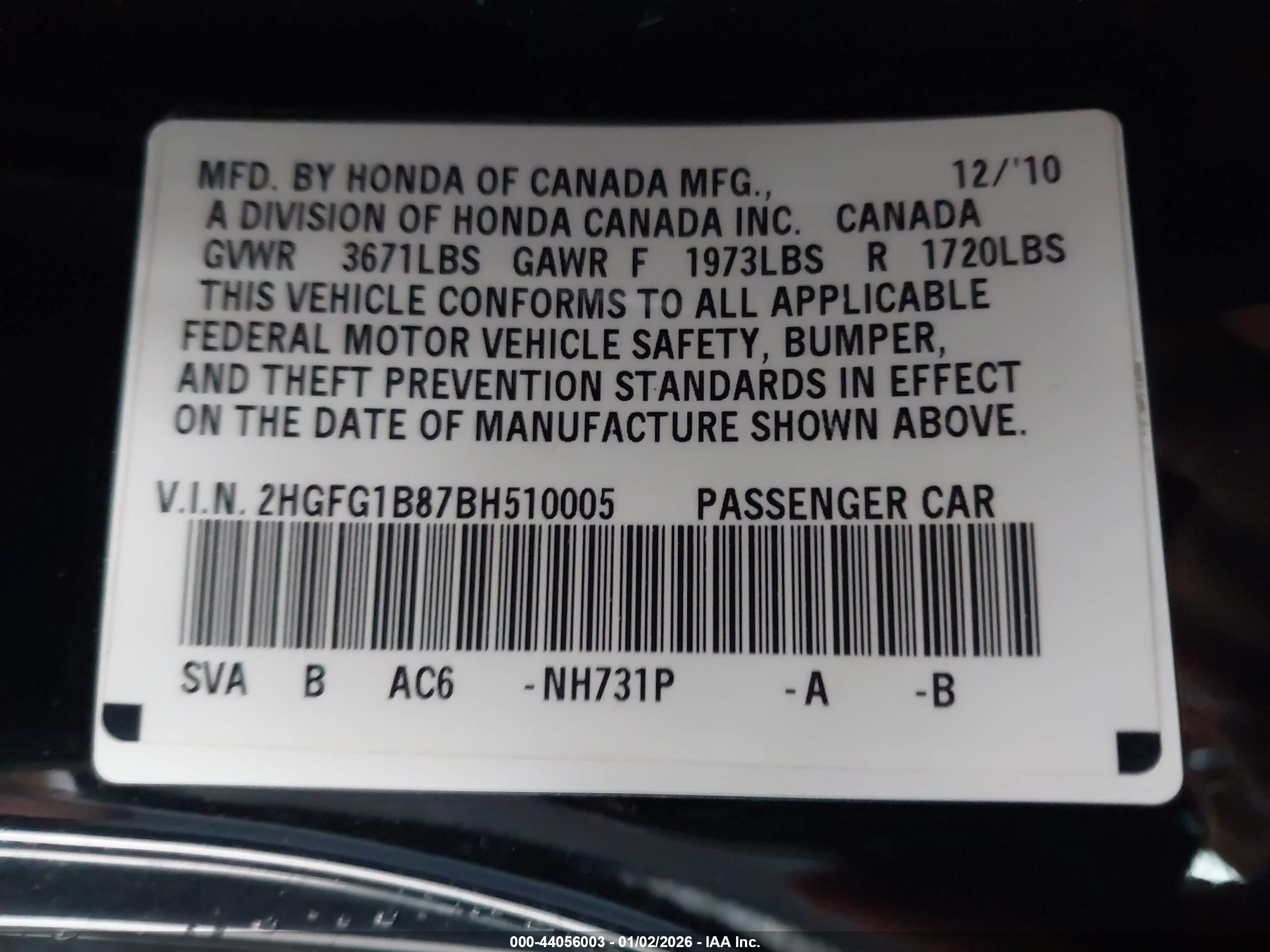 HONDA CIVIC image 9