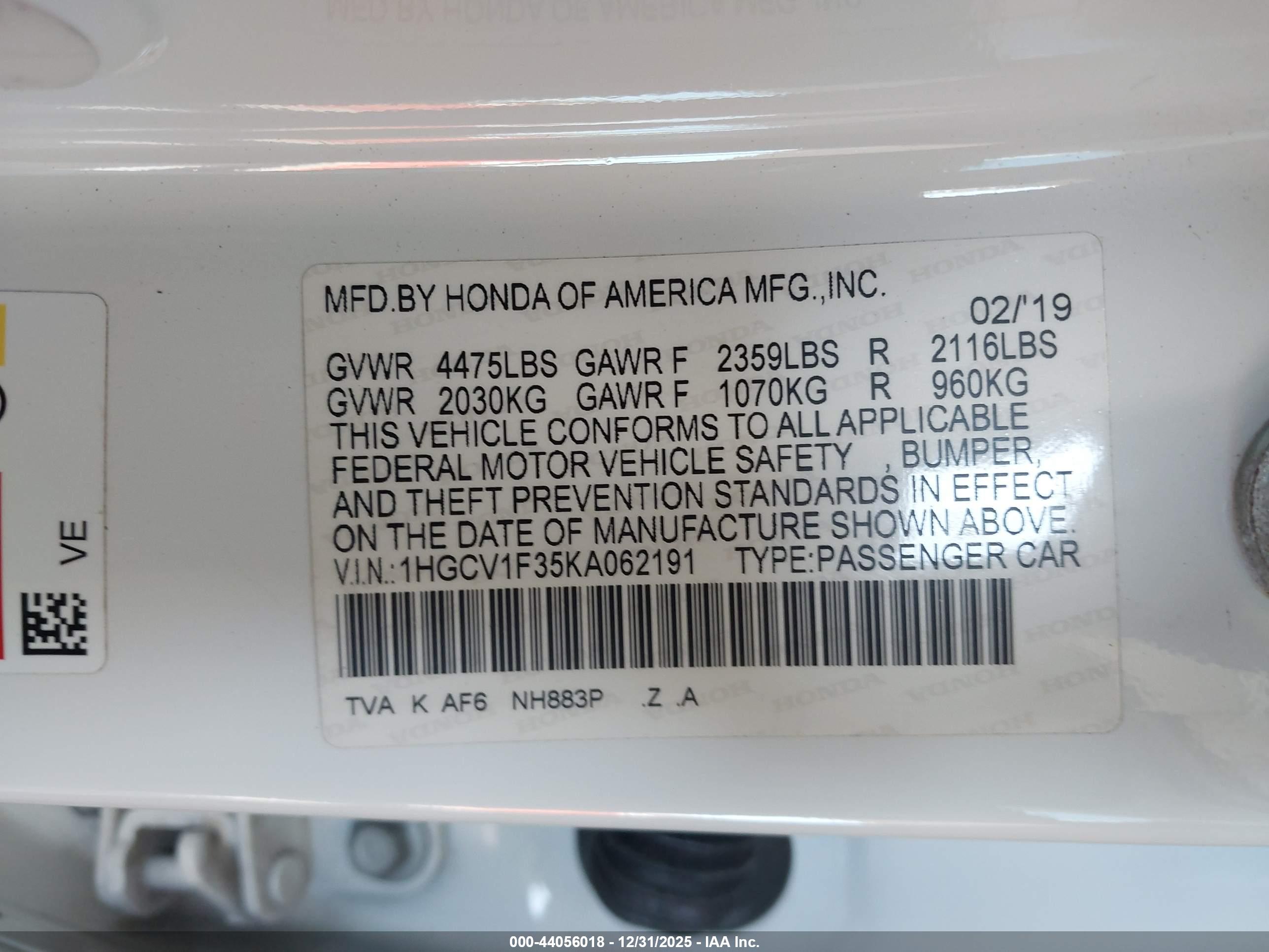 HONDA ACCORD image 9