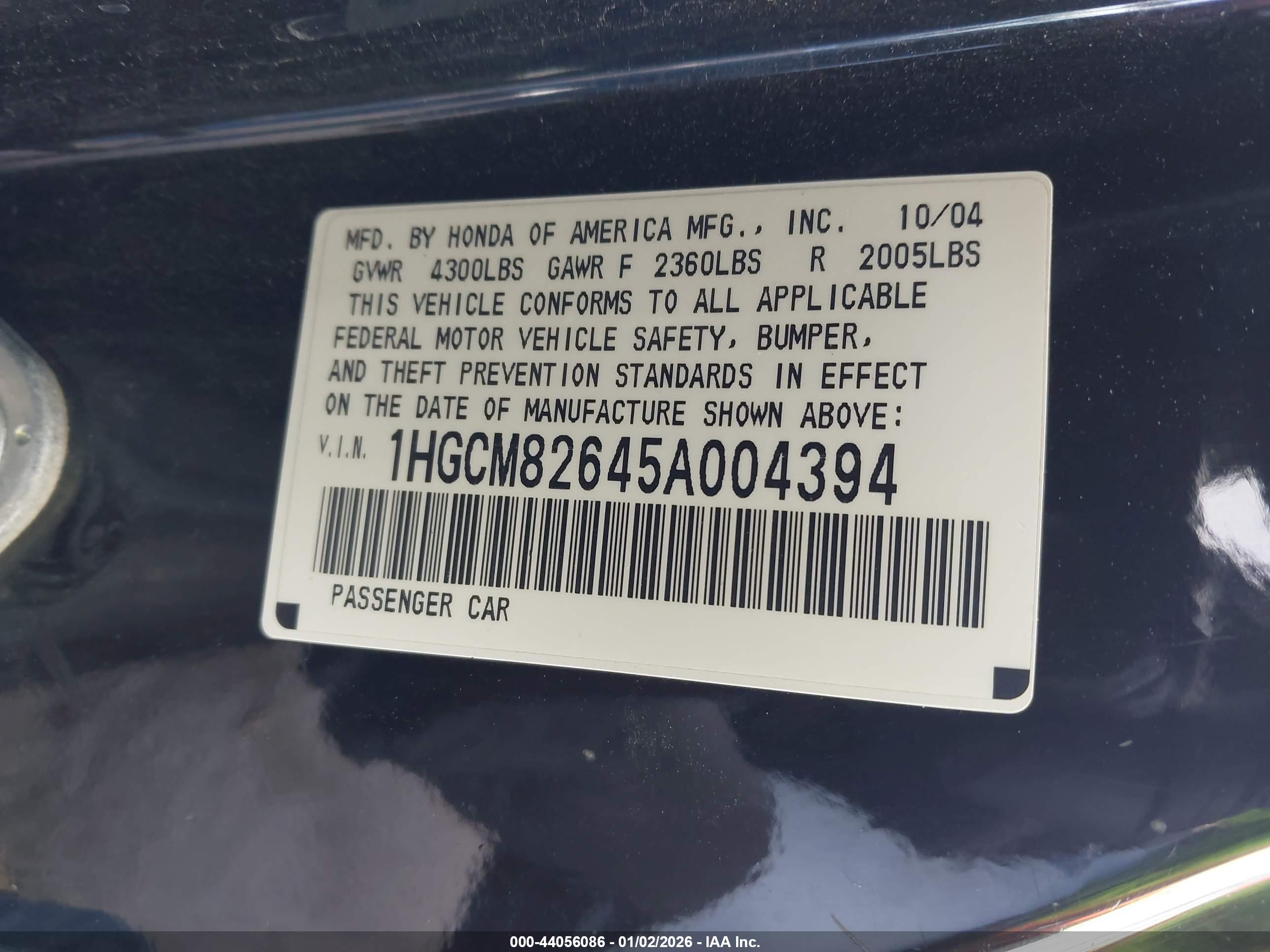 HONDA ACCORD image 9