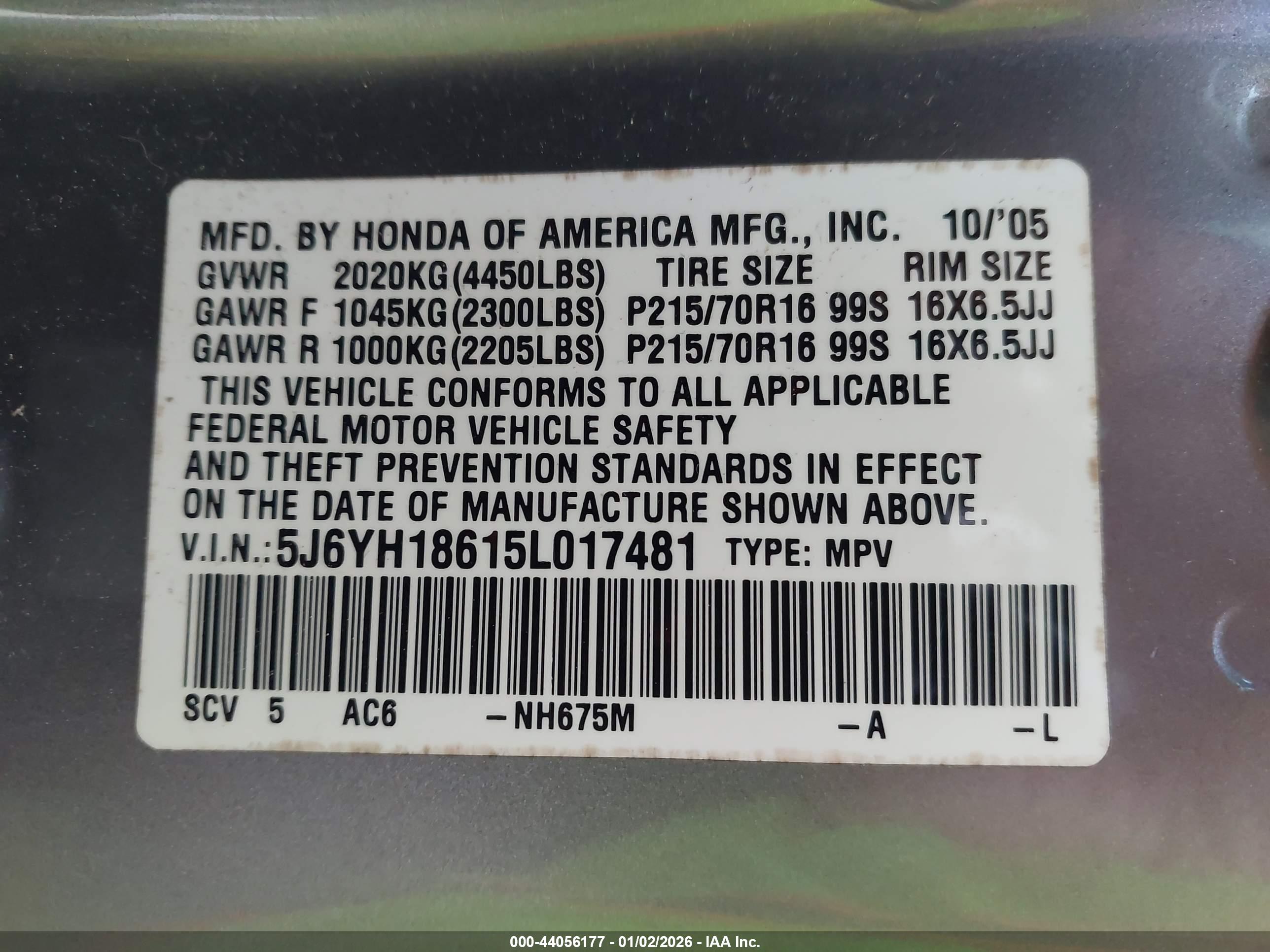 HONDA ELEMENT image 9