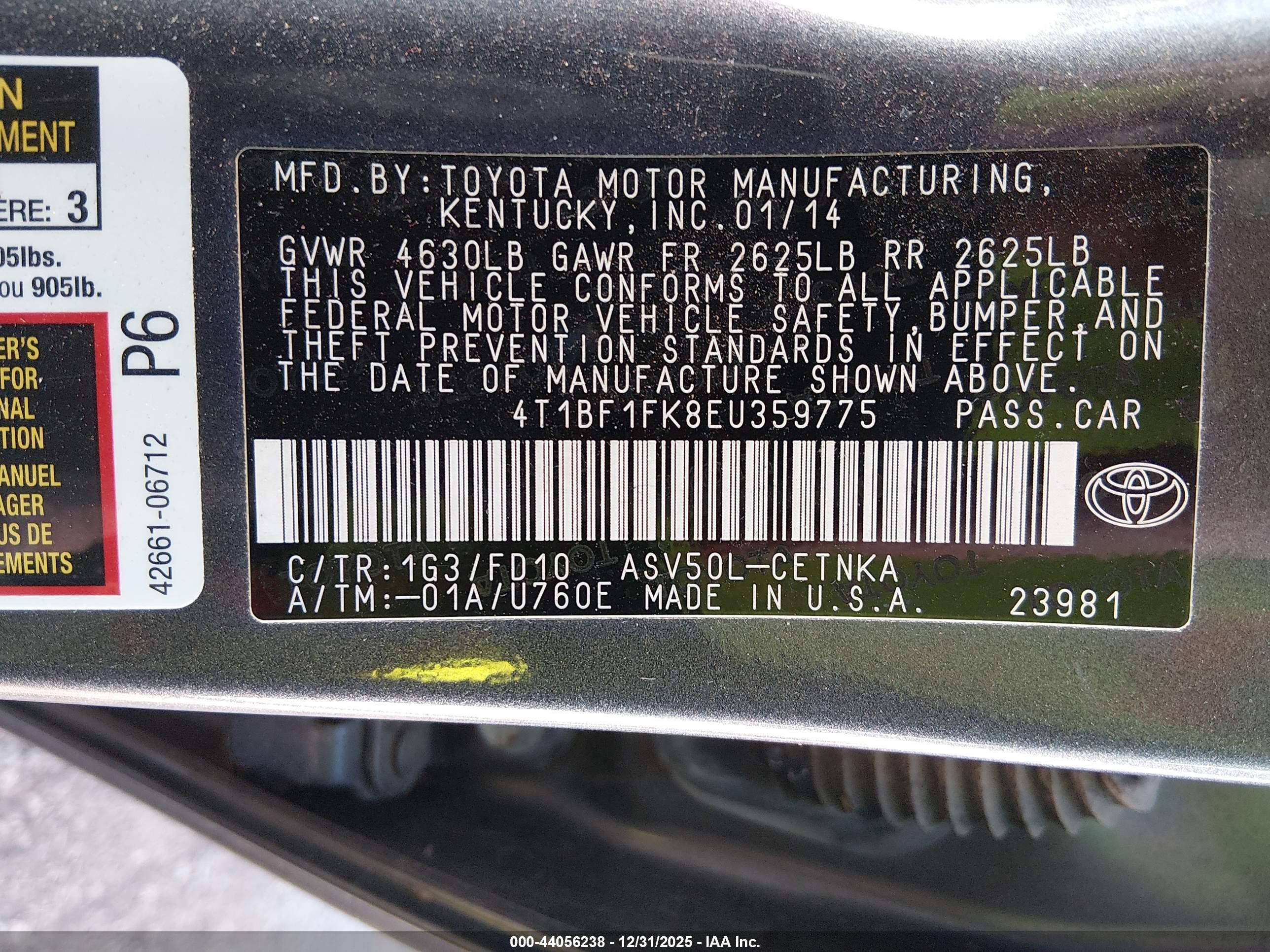 TOYOTA CAMRY image 9
