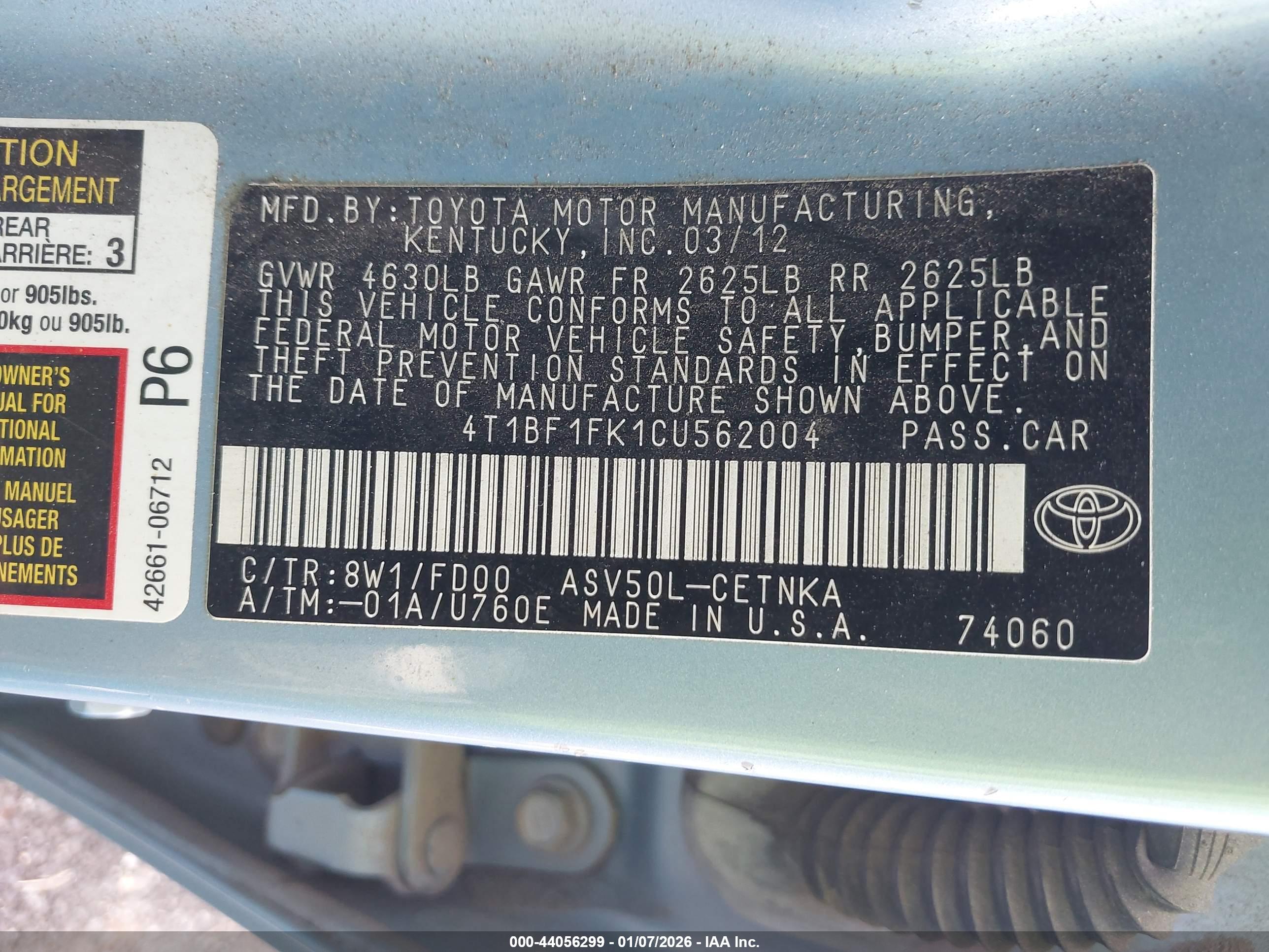 TOYOTA CAMRY image 9