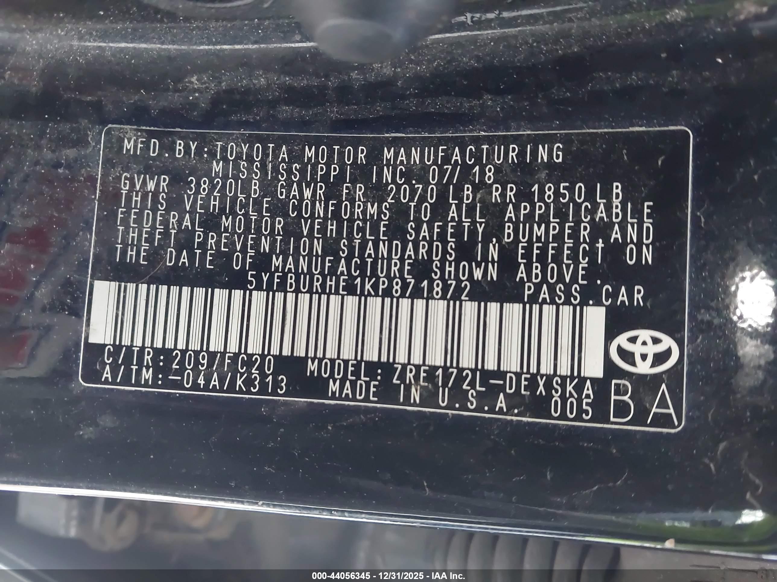 TOYOTA COROLLA image 9