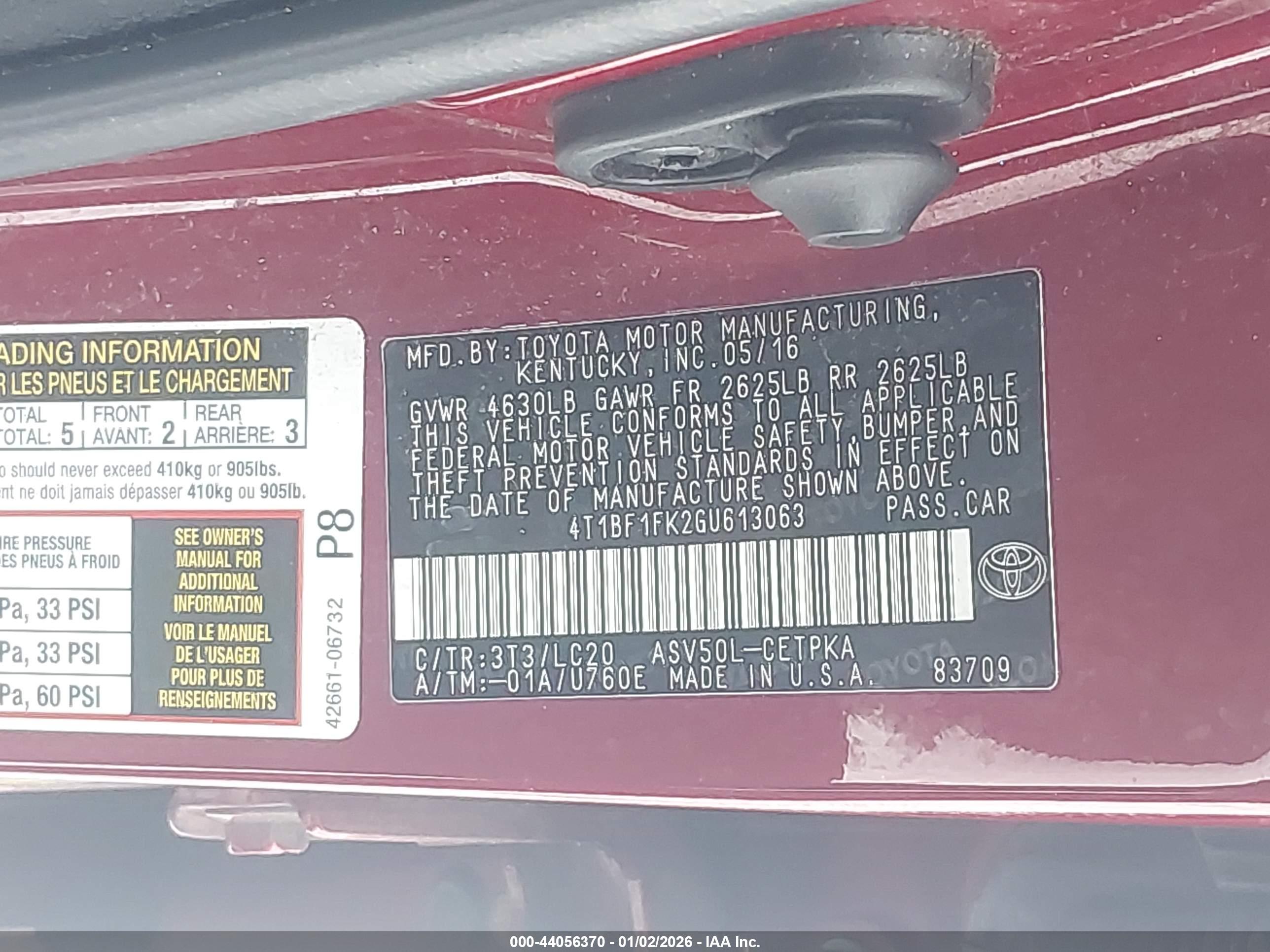 TOYOTA CAMRY image 9