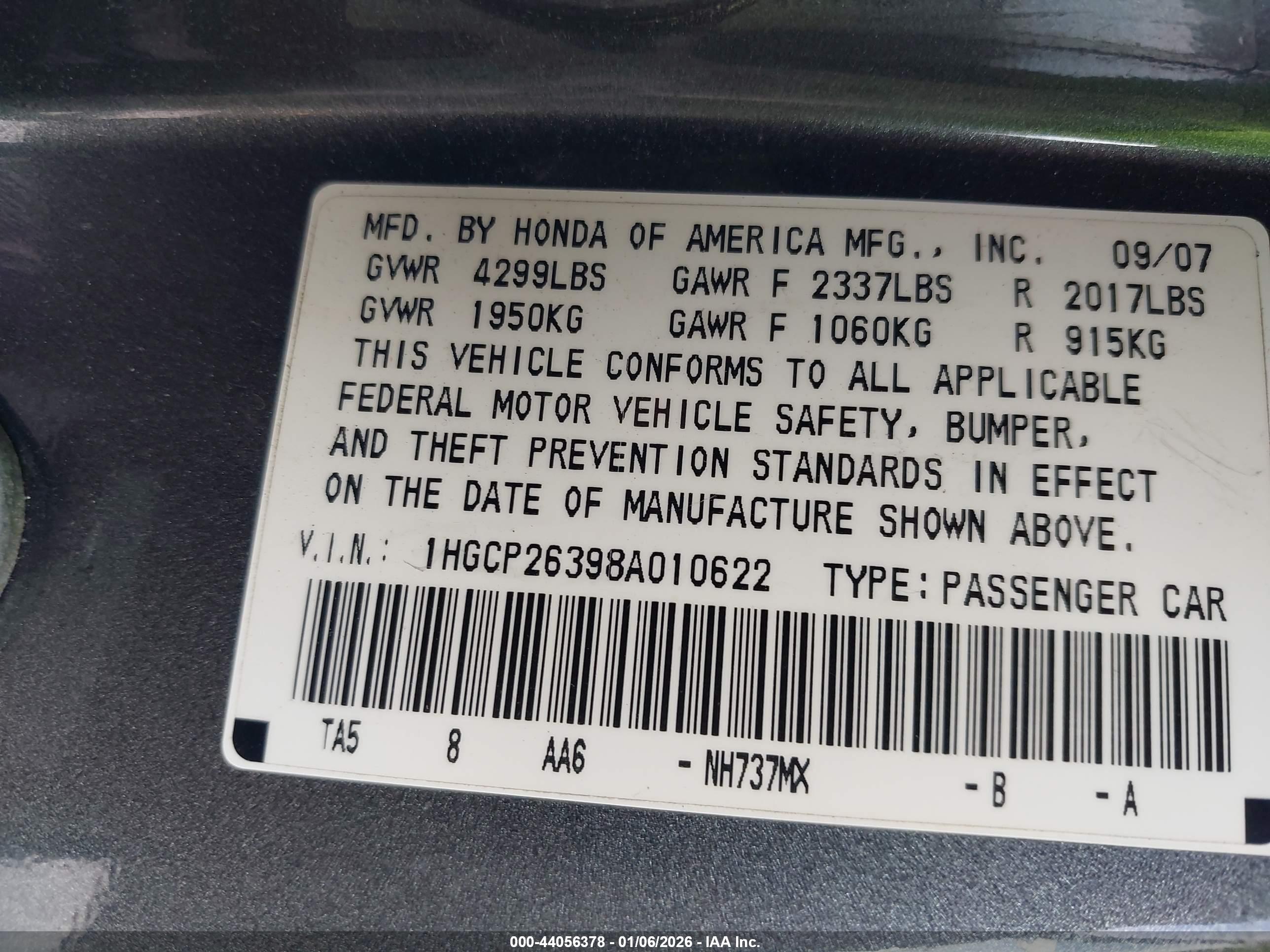 HONDA ACCORD image 9