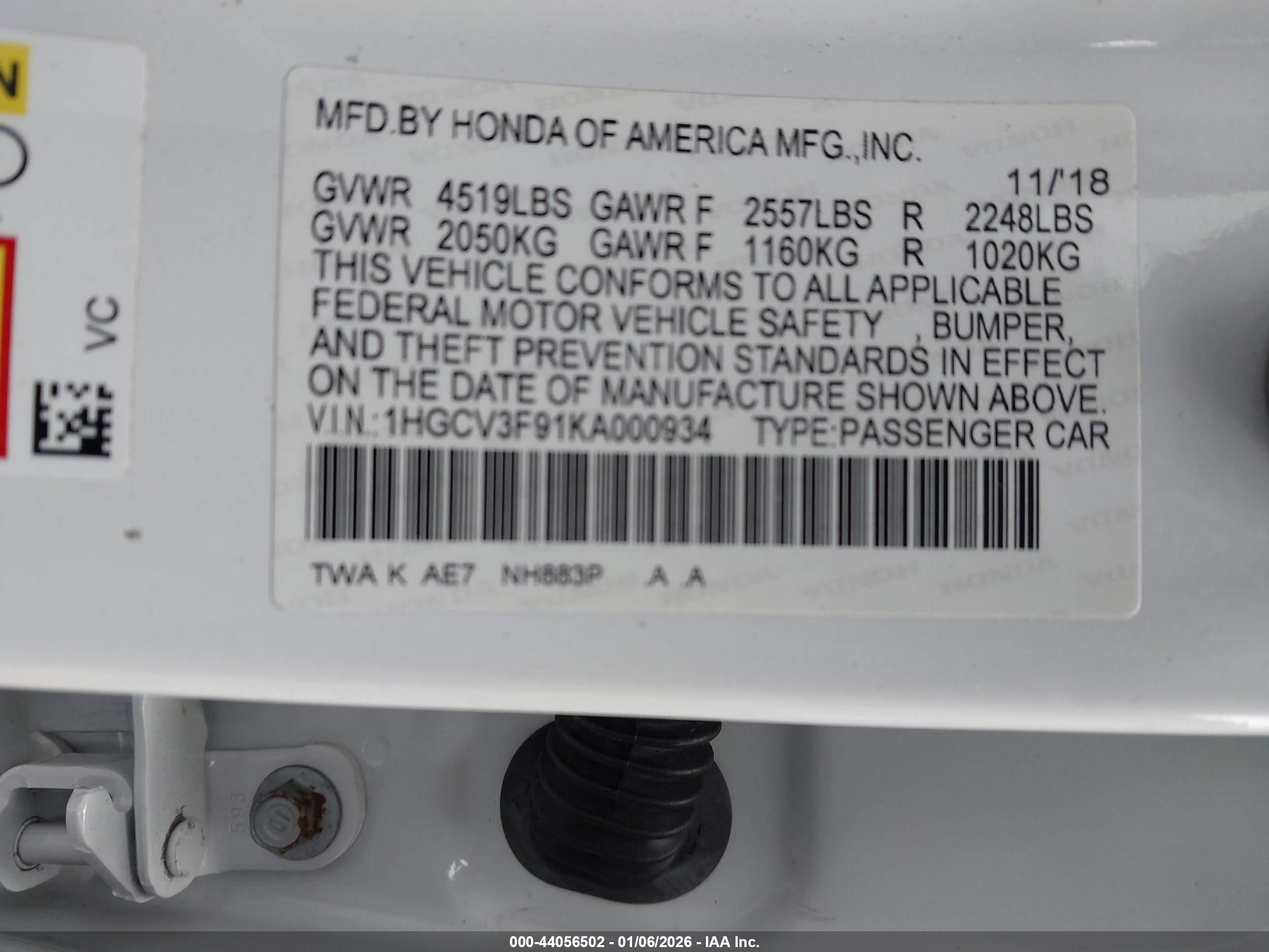 HONDA ACCORD image 9