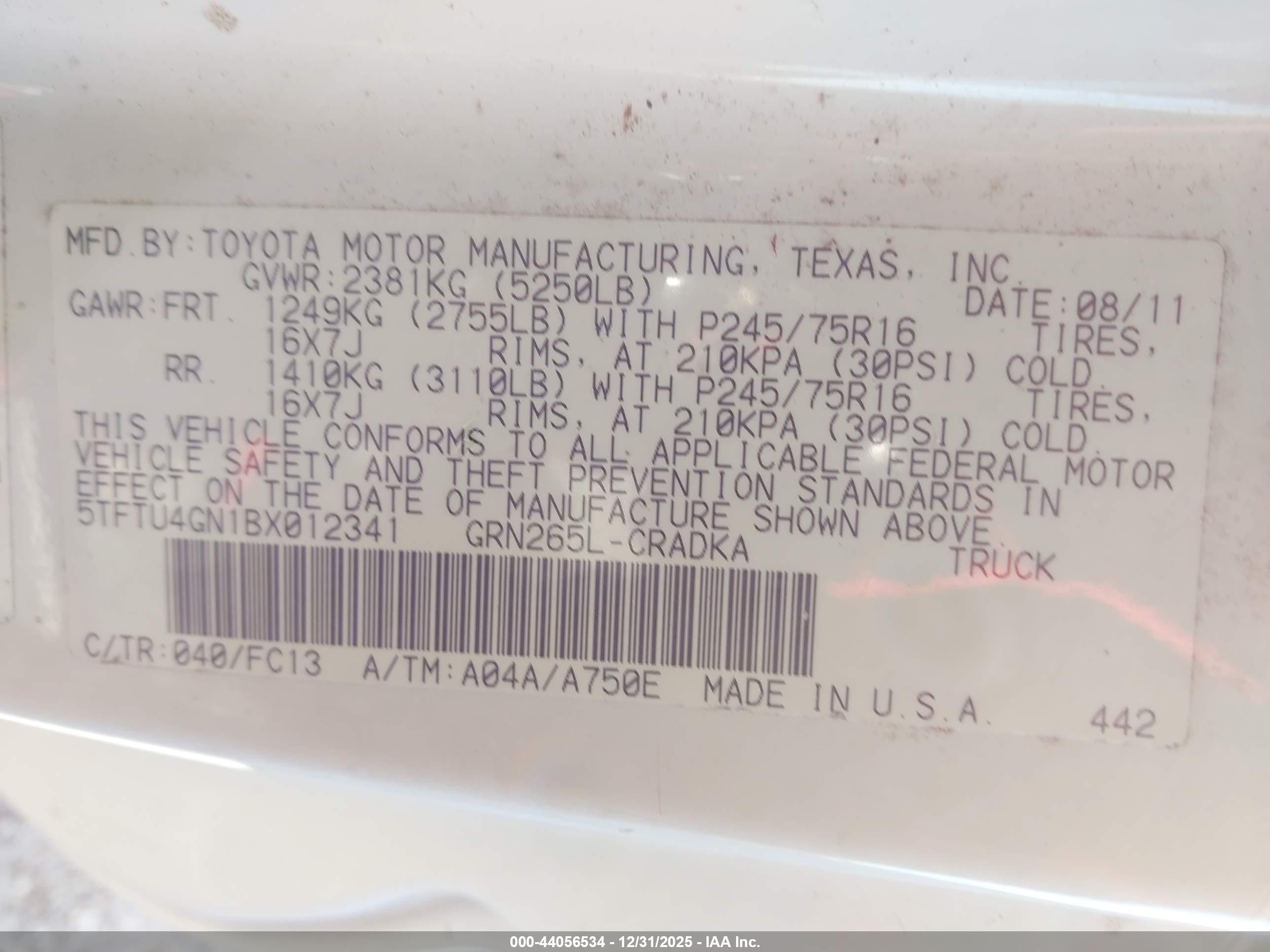 TOYOTA TACOMA image 9