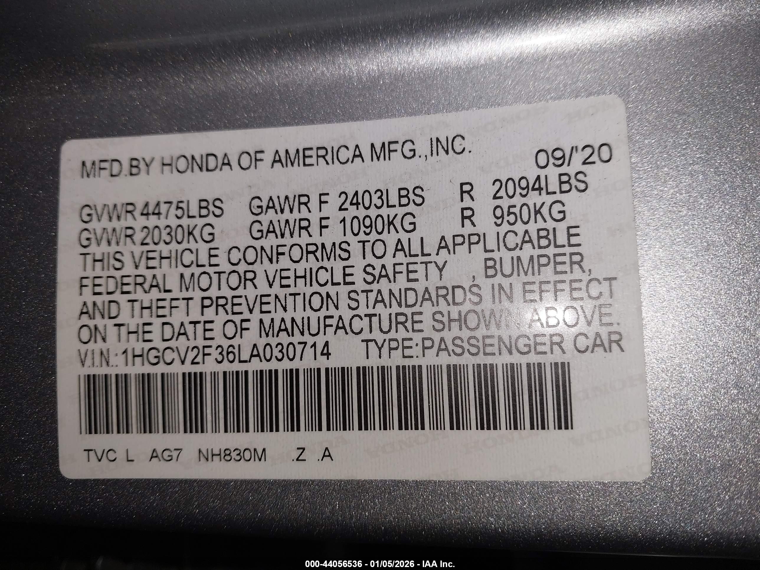 HONDA ACCORD image 9