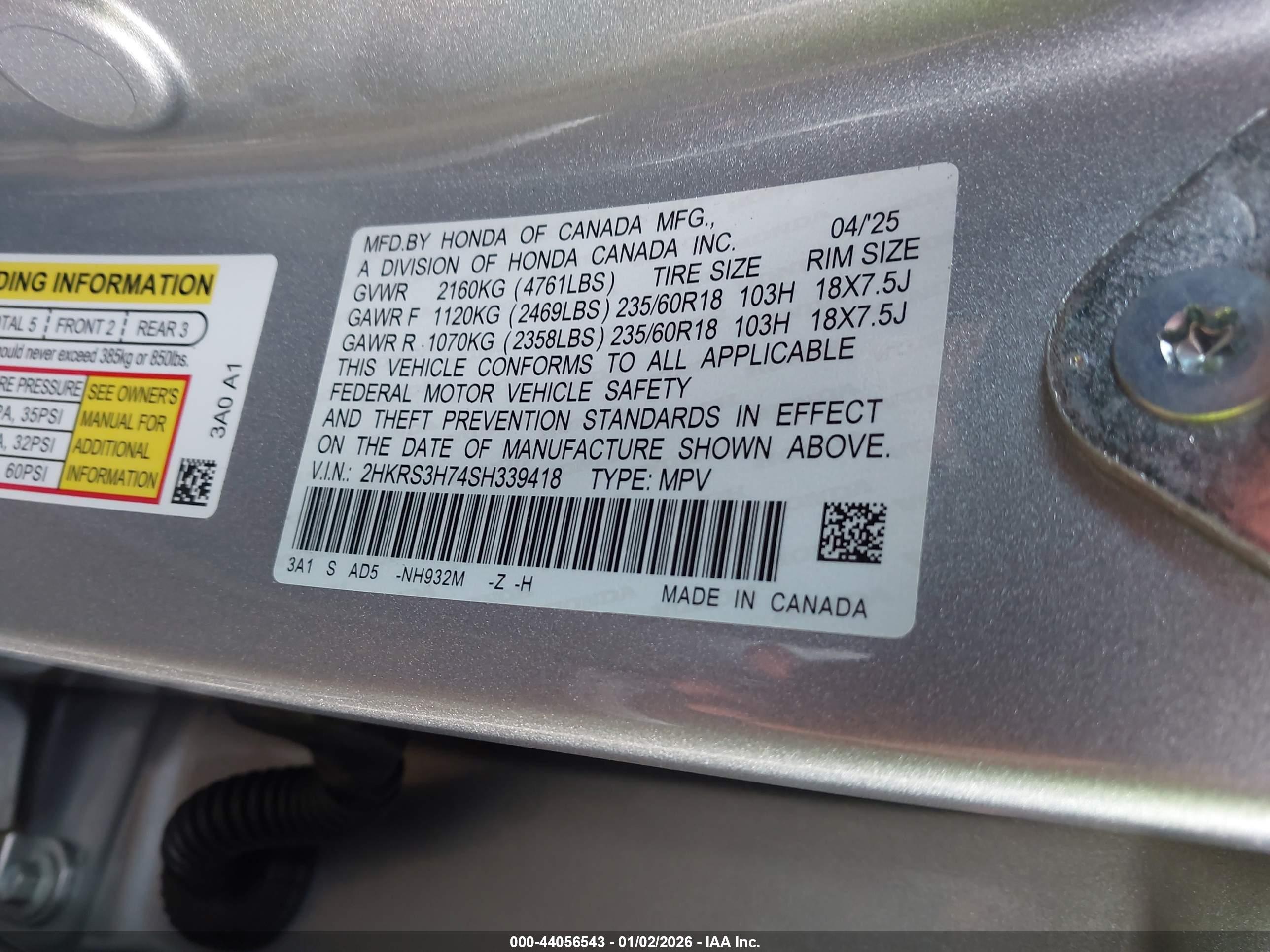 HONDA CR-V image 9