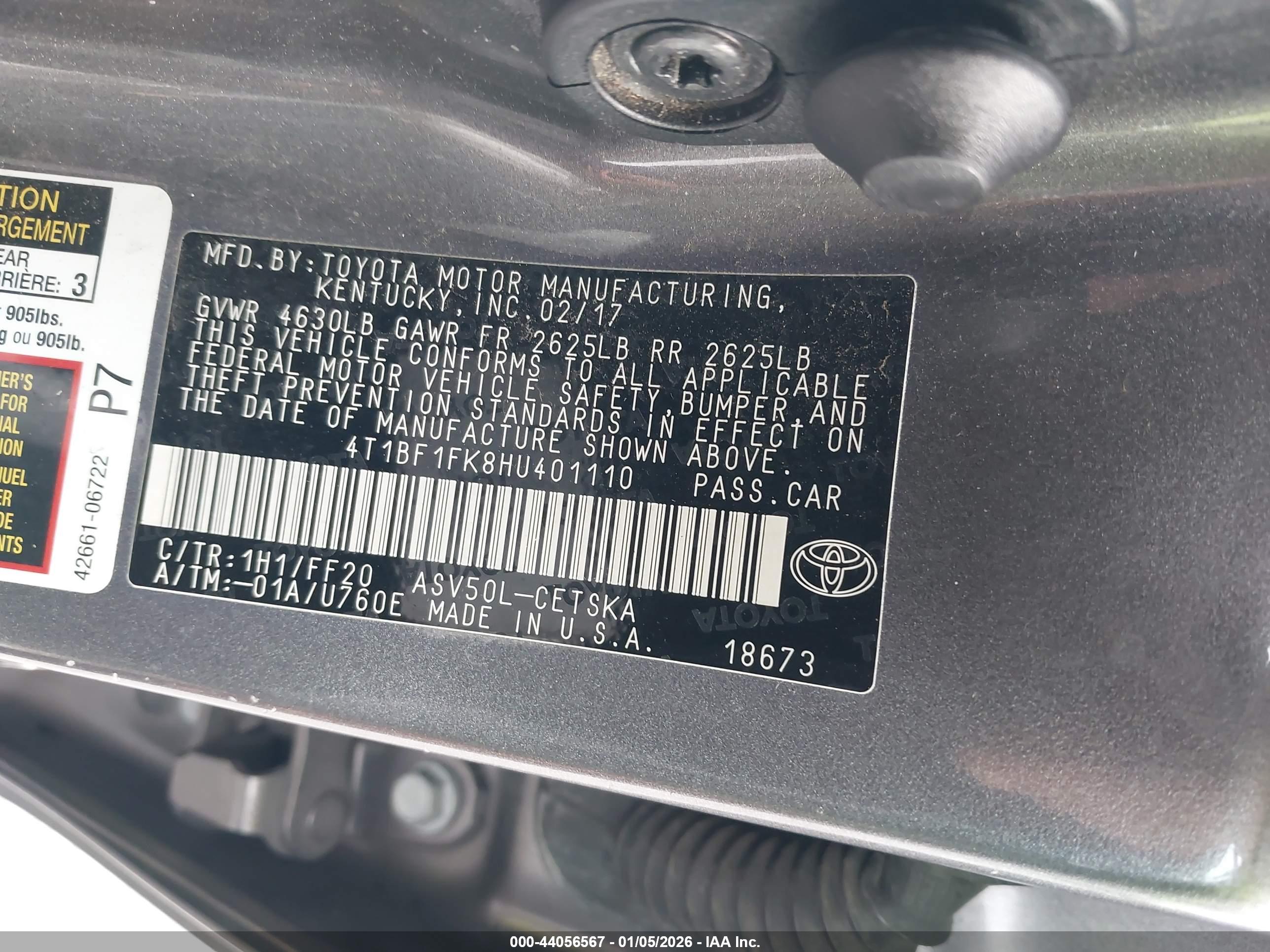 TOYOTA CAMRY image 9