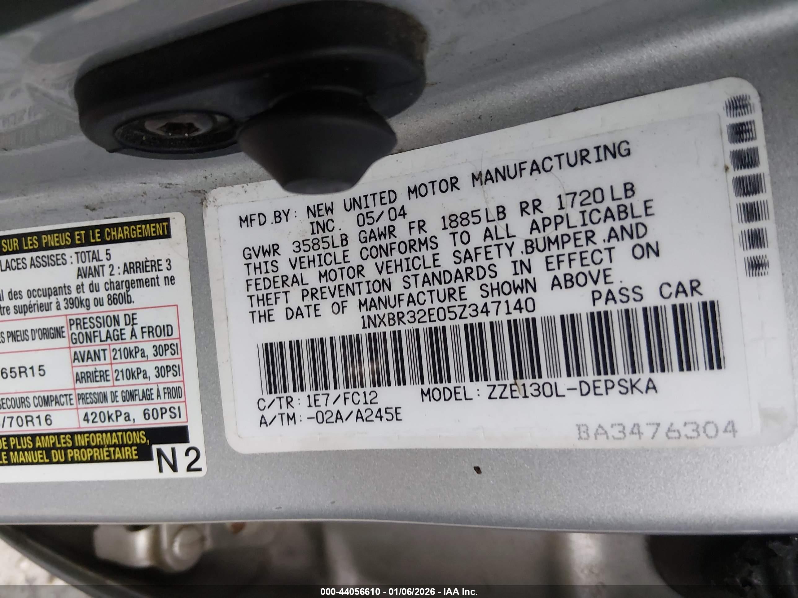 TOYOTA COROLLA image 9