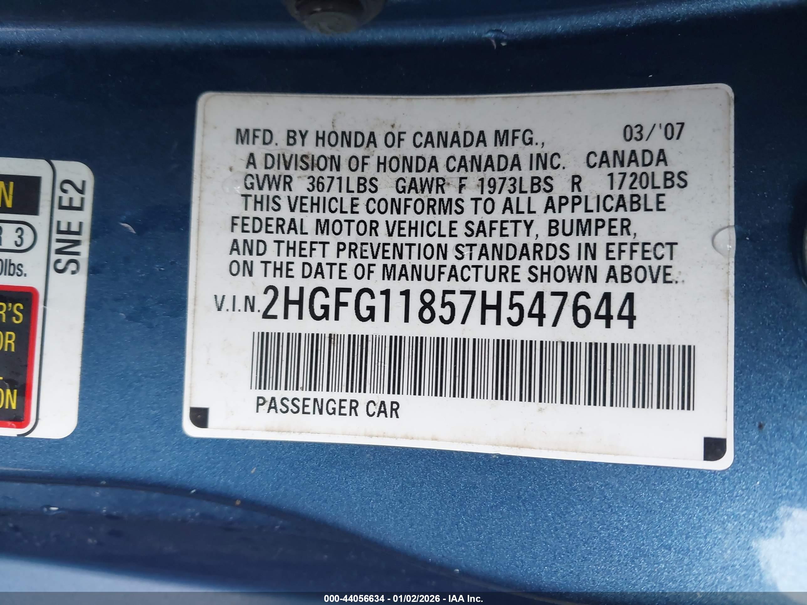 HONDA CIVIC image 9