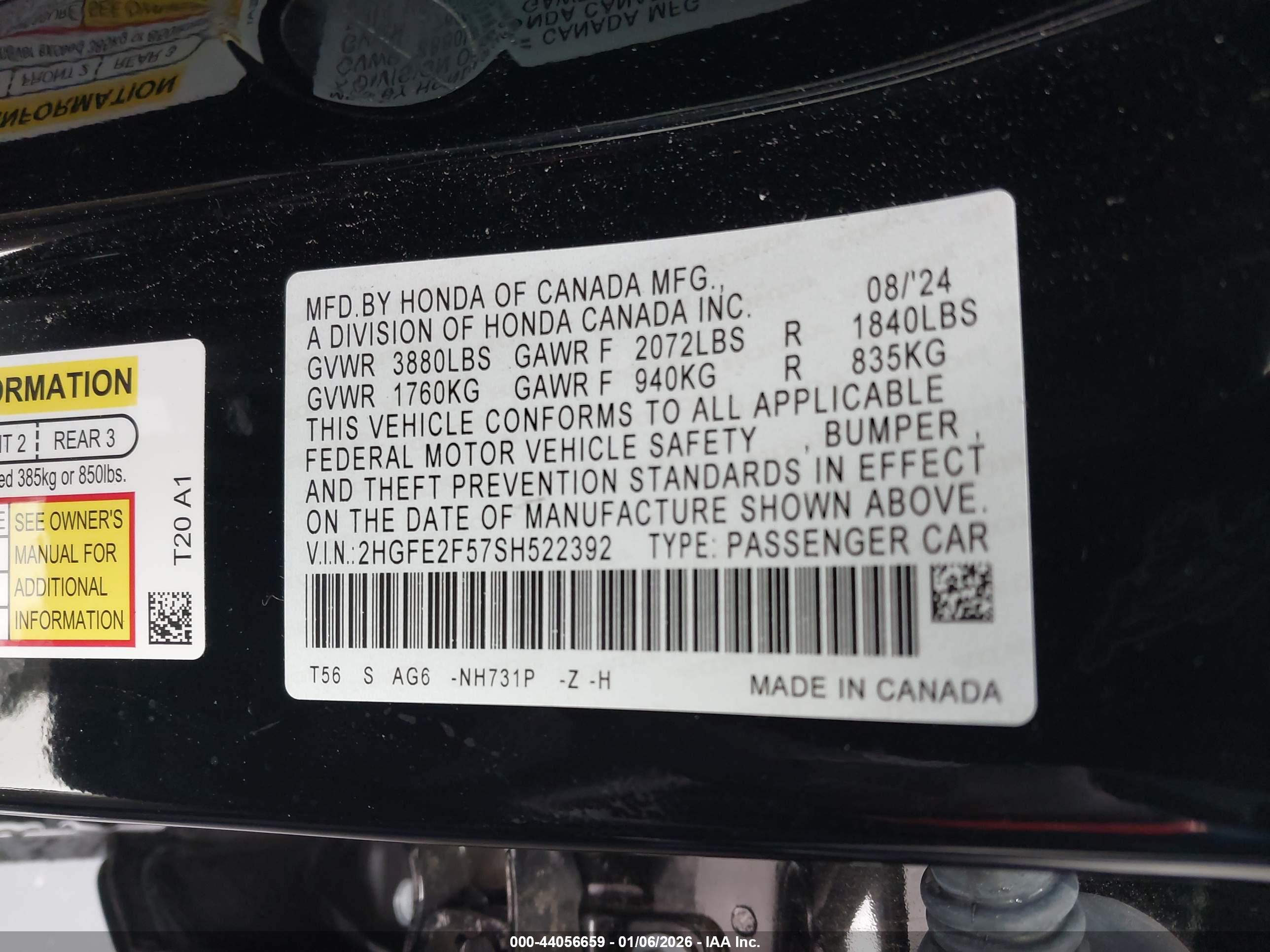 HONDA CIVIC image 9