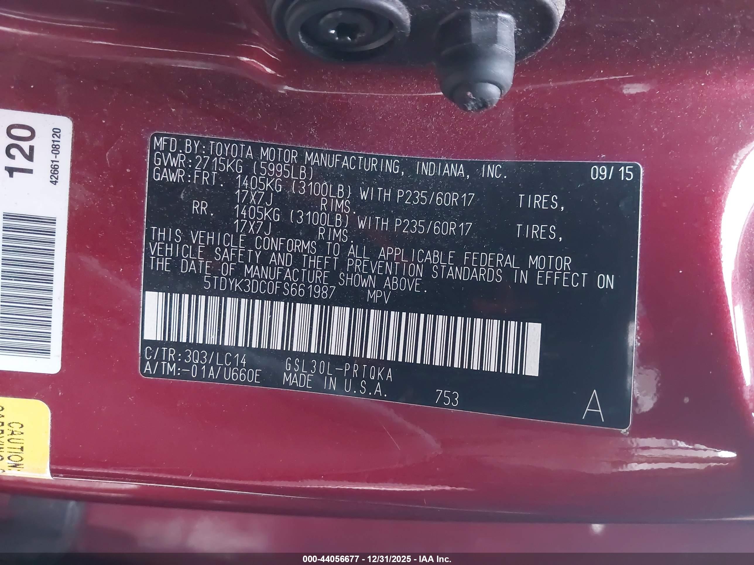 TOYOTA SIENNA image 9