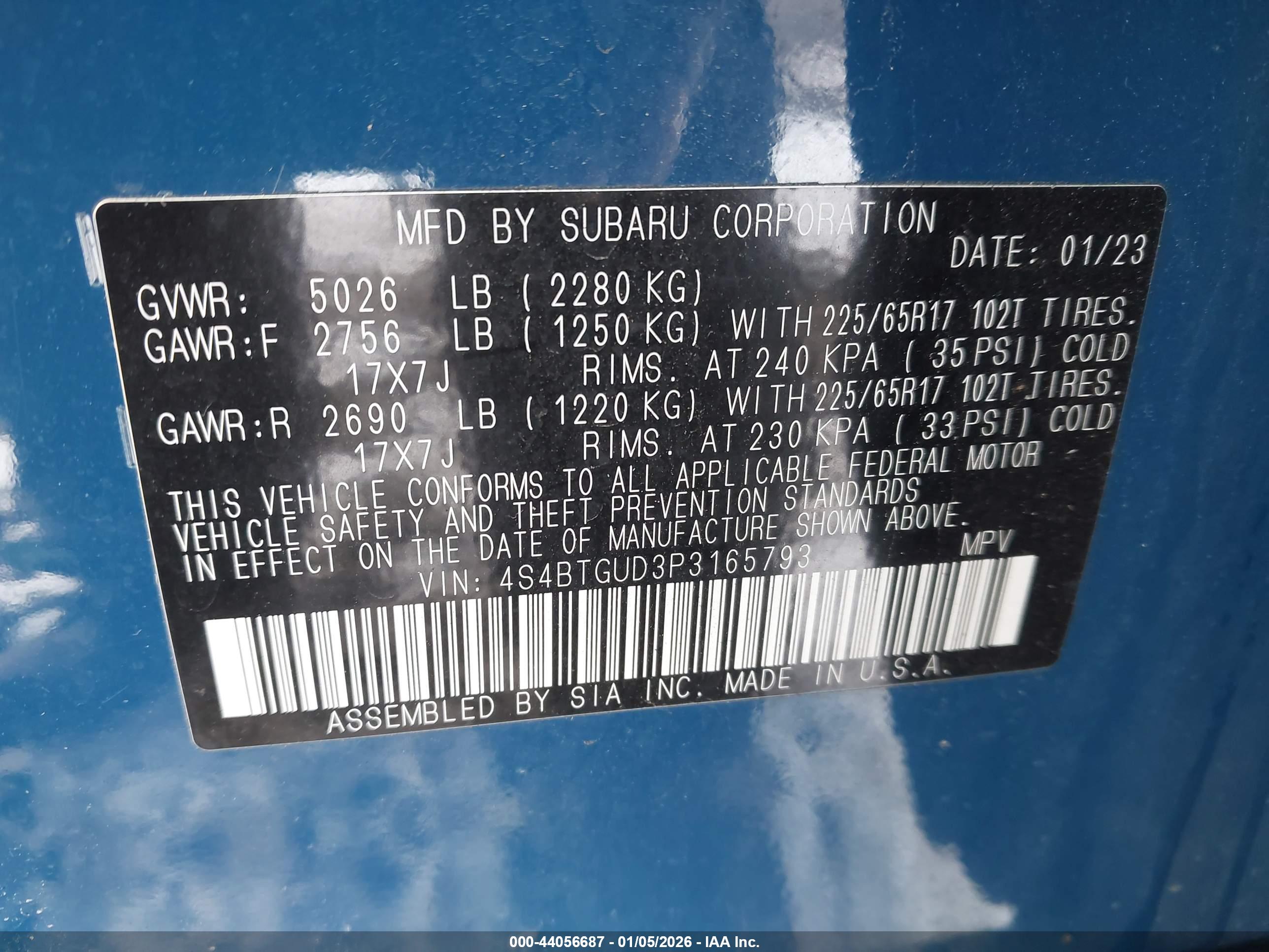 SUBARU OUTBACK image 9