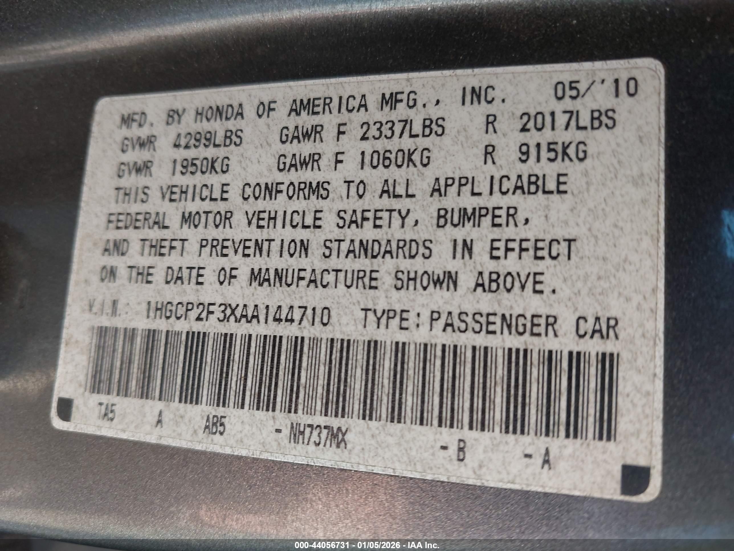 HONDA ACCORD image 9