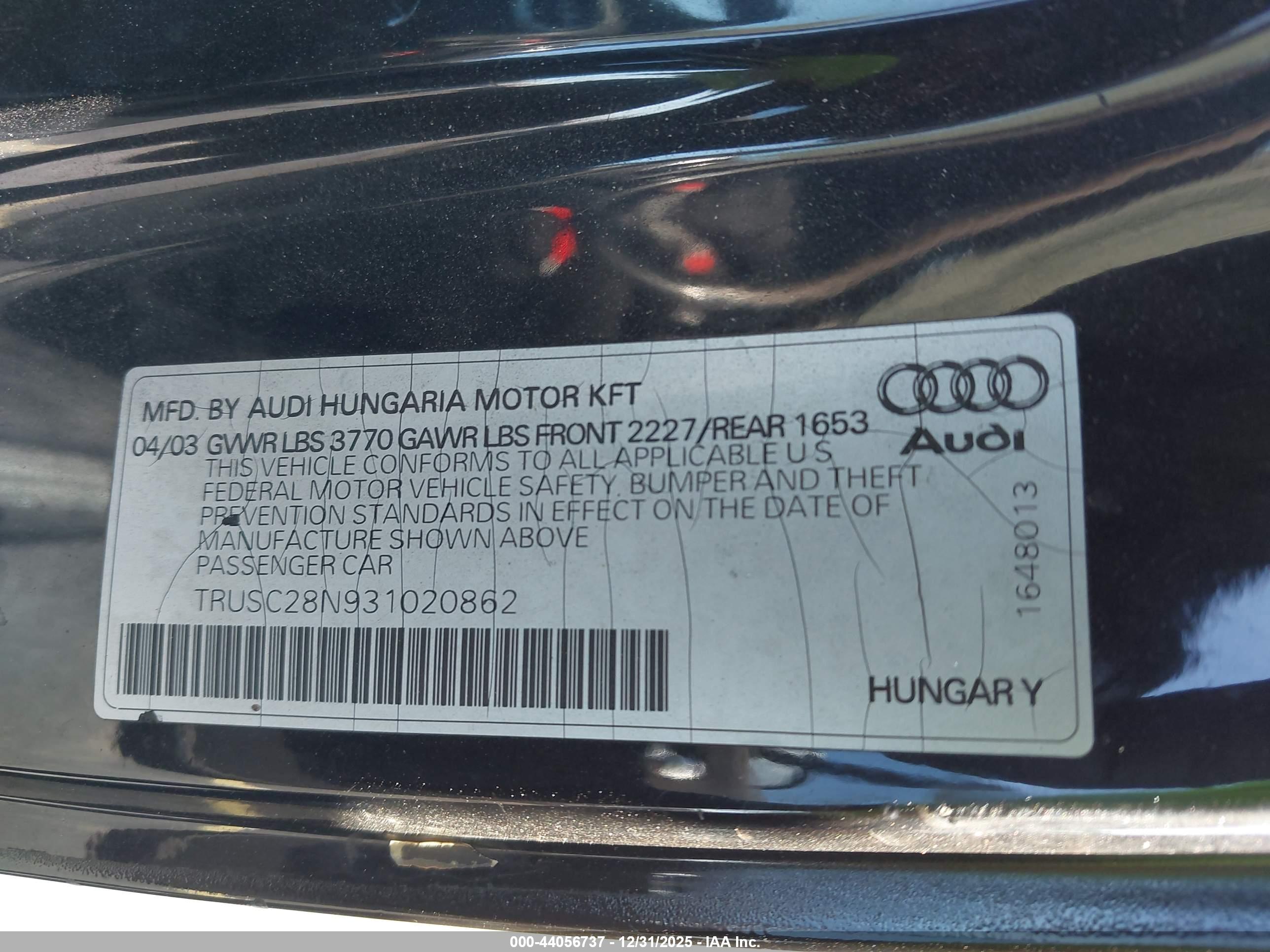 AUDI TT image 9