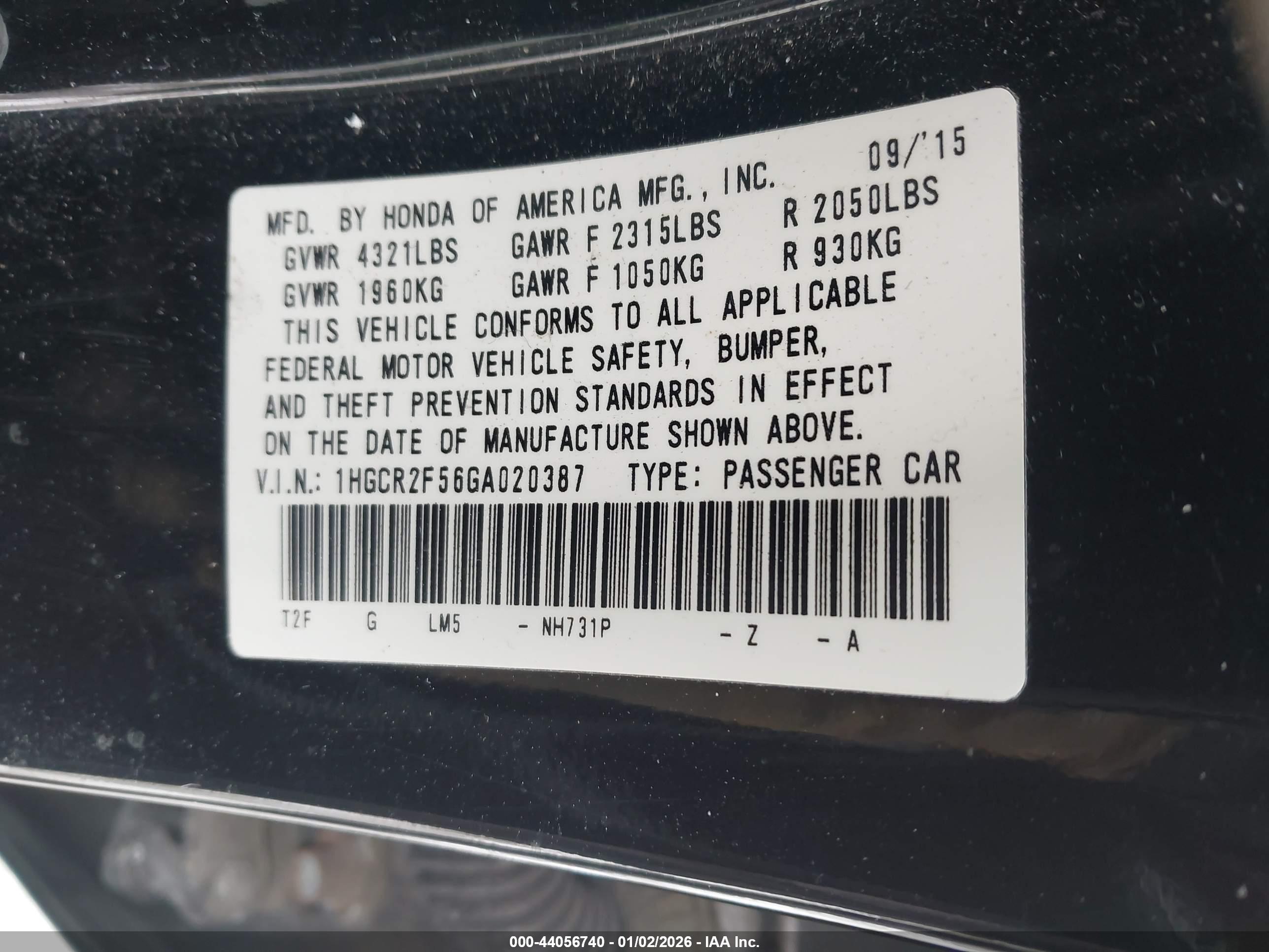 HONDA ACCORD image 9