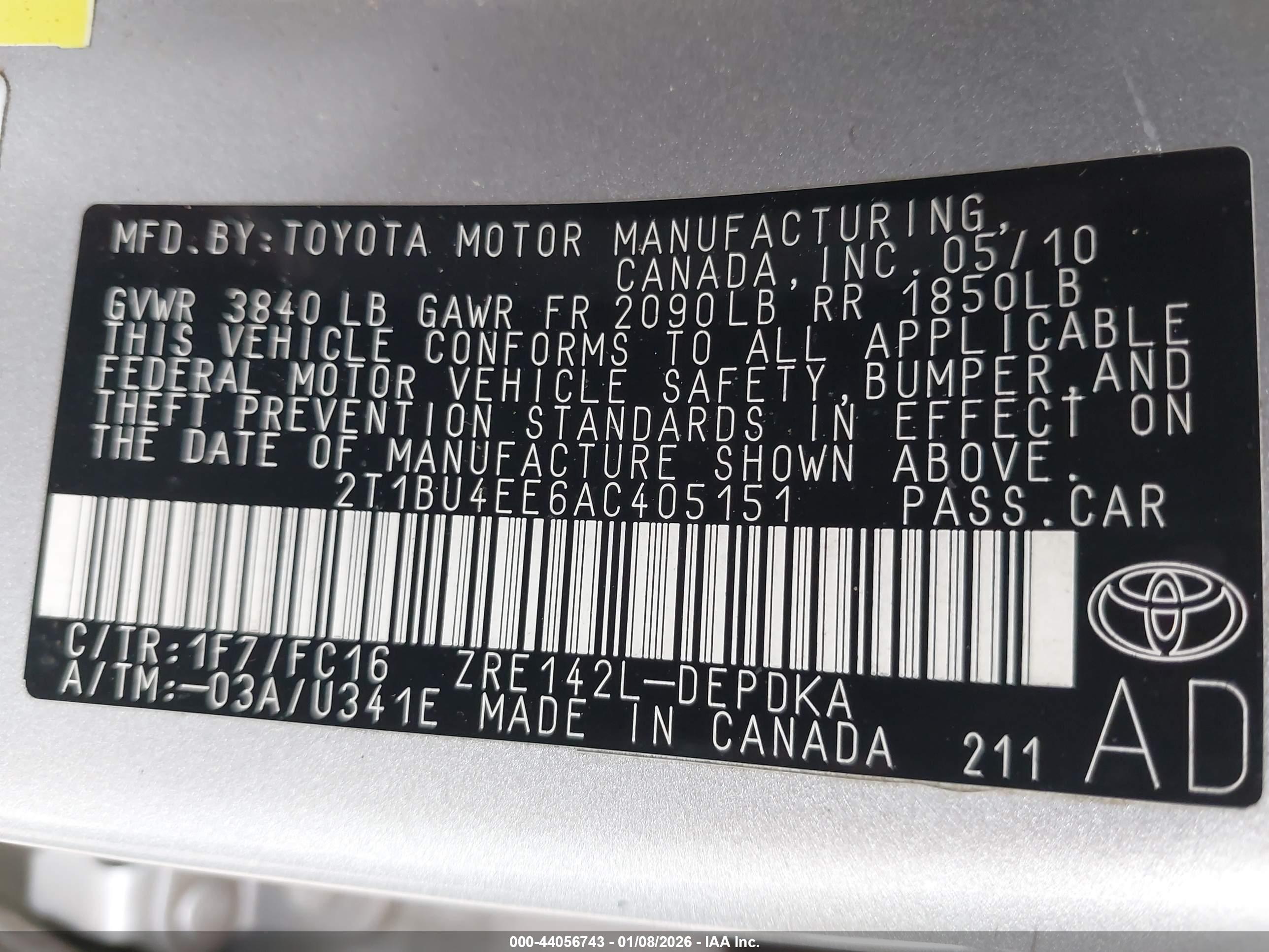 TOYOTA COROLLA image 9