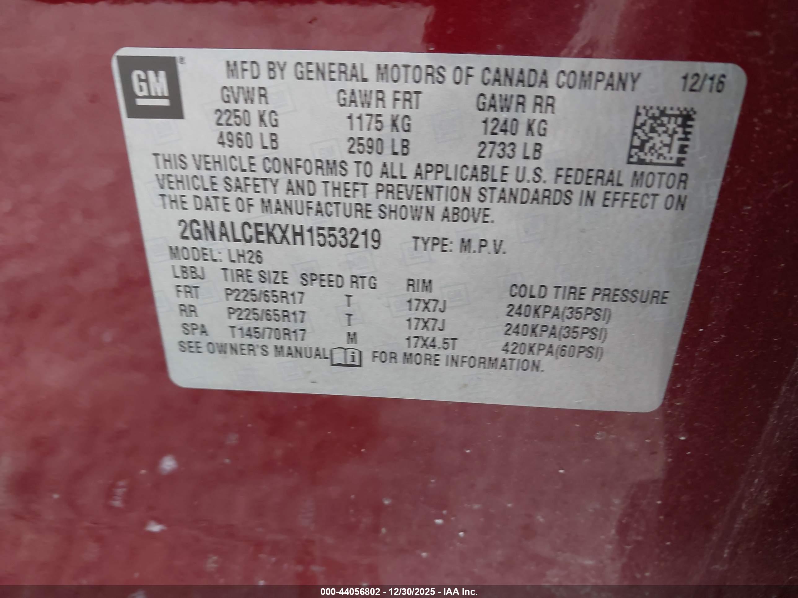 CHEVROLET EQUINOX image 9