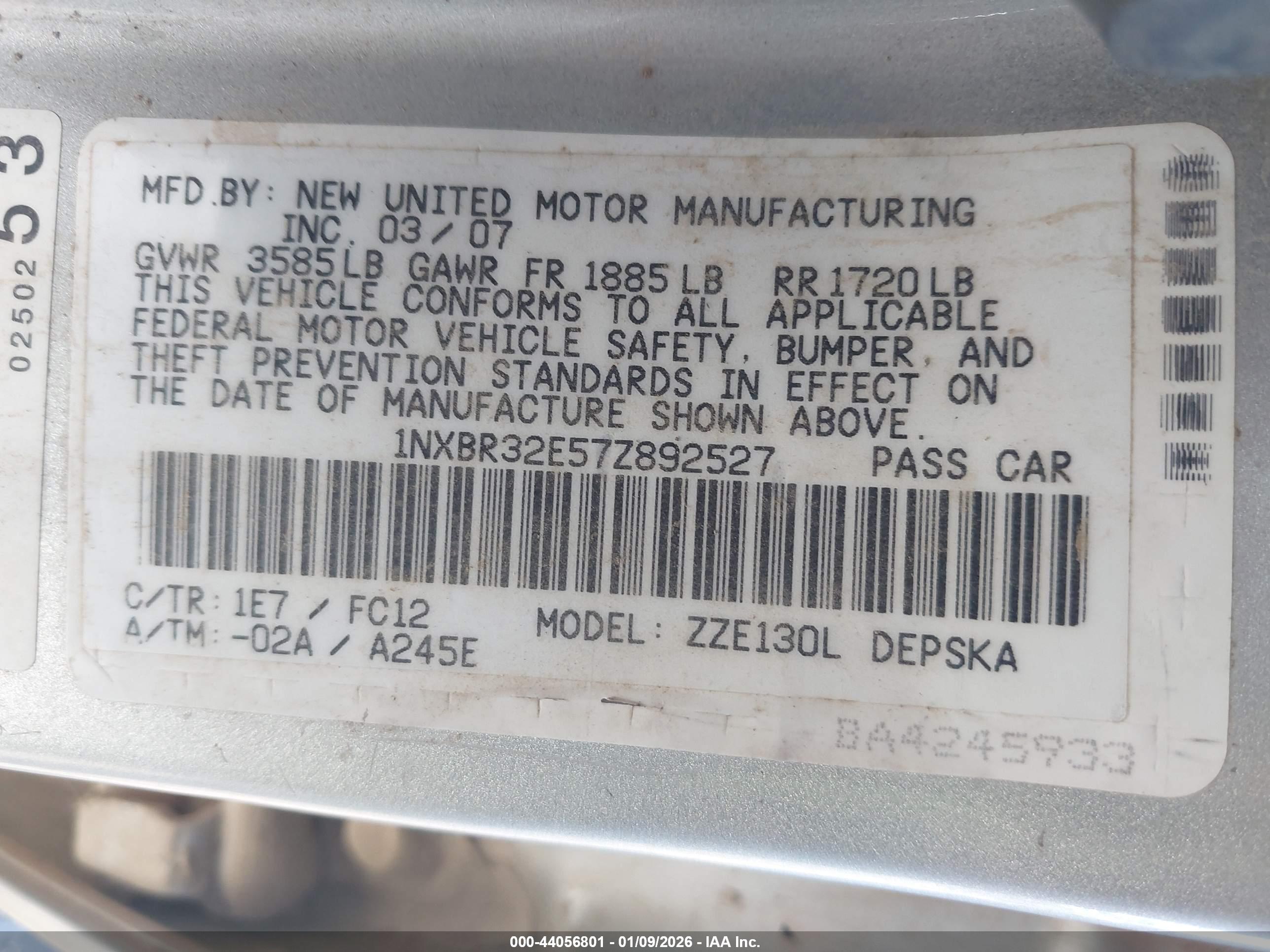 TOYOTA COROLLA image 9
