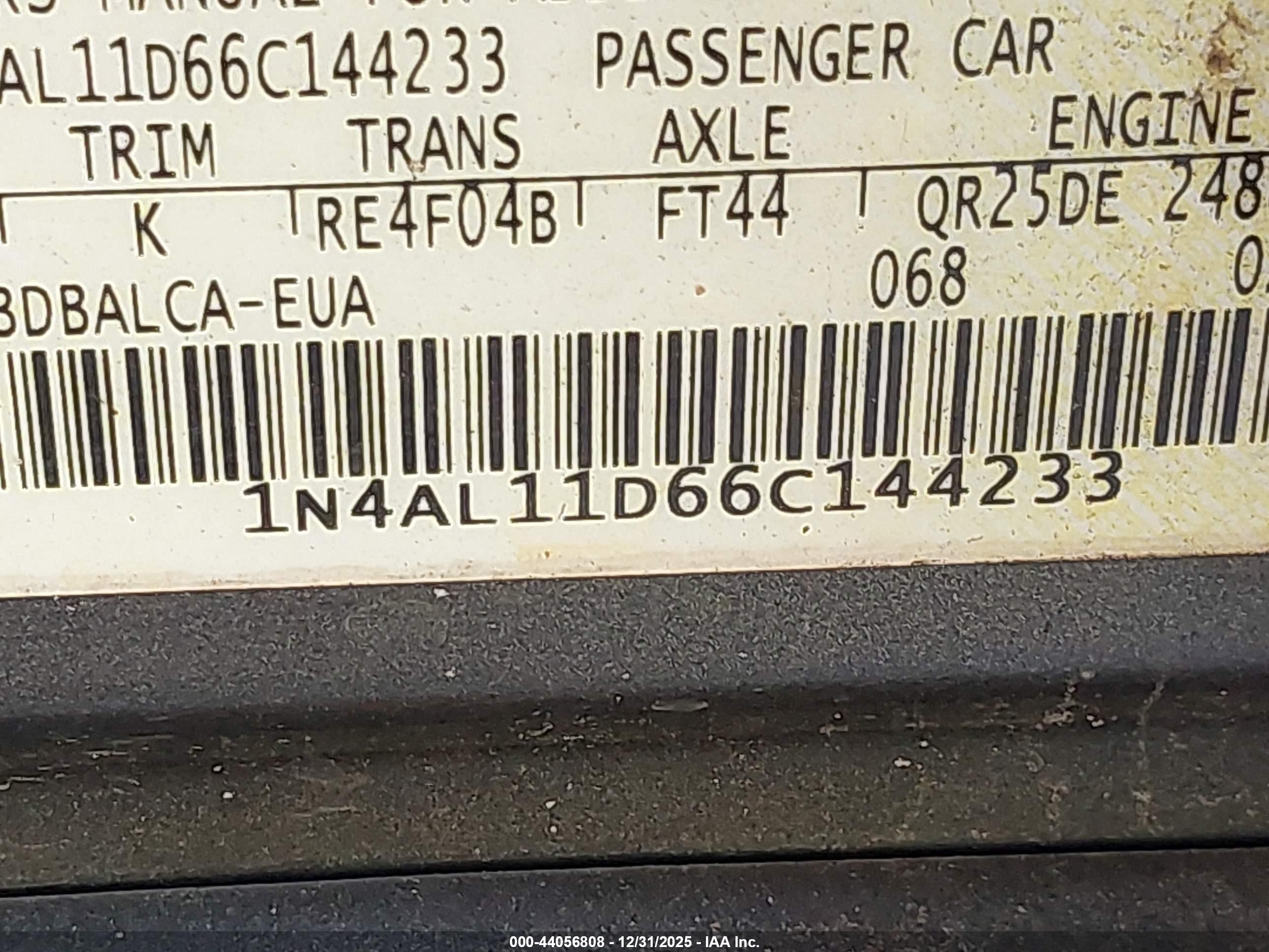 NISSAN ALTIMA image 9