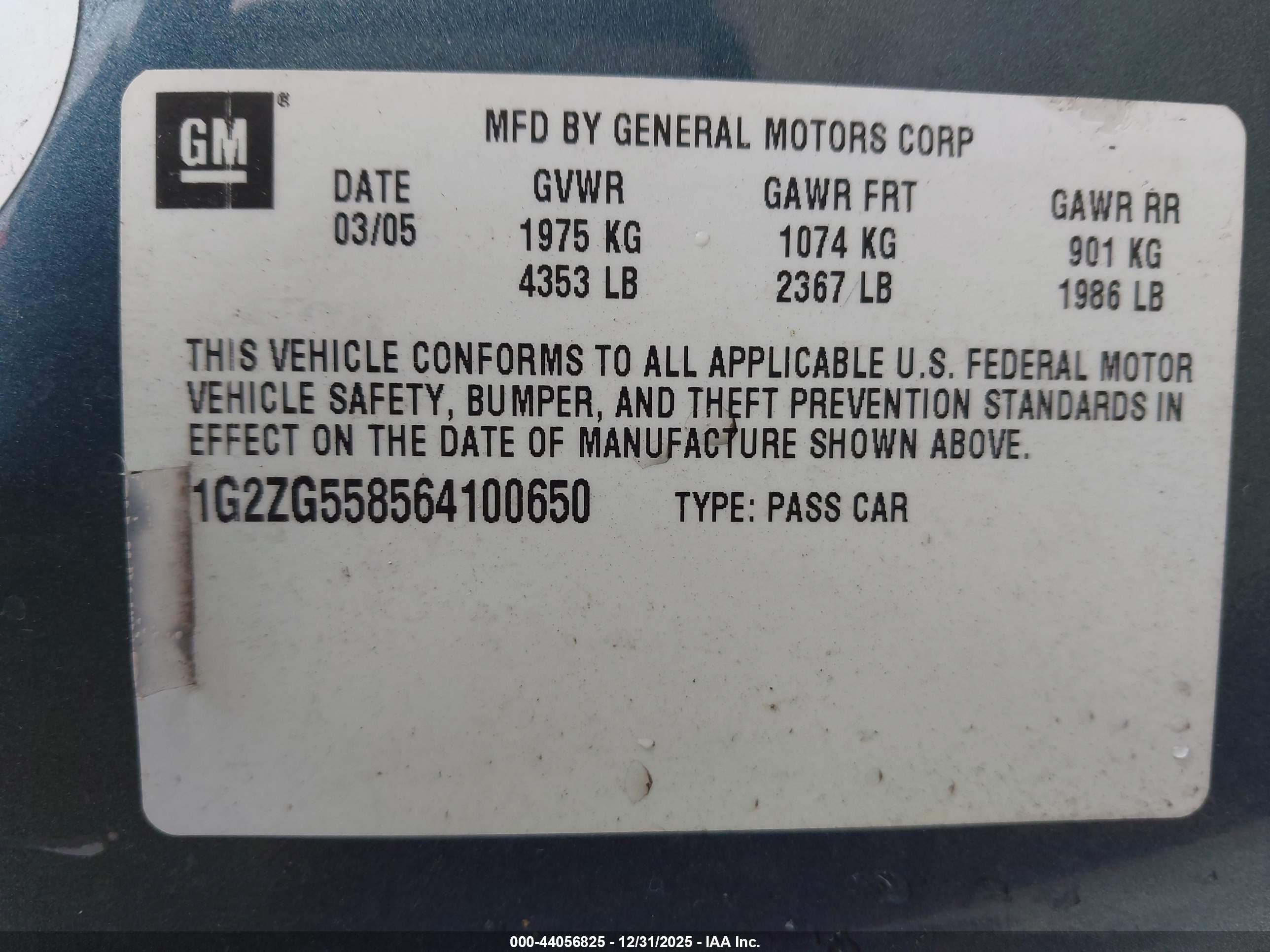 PONTIAC G6 image 9