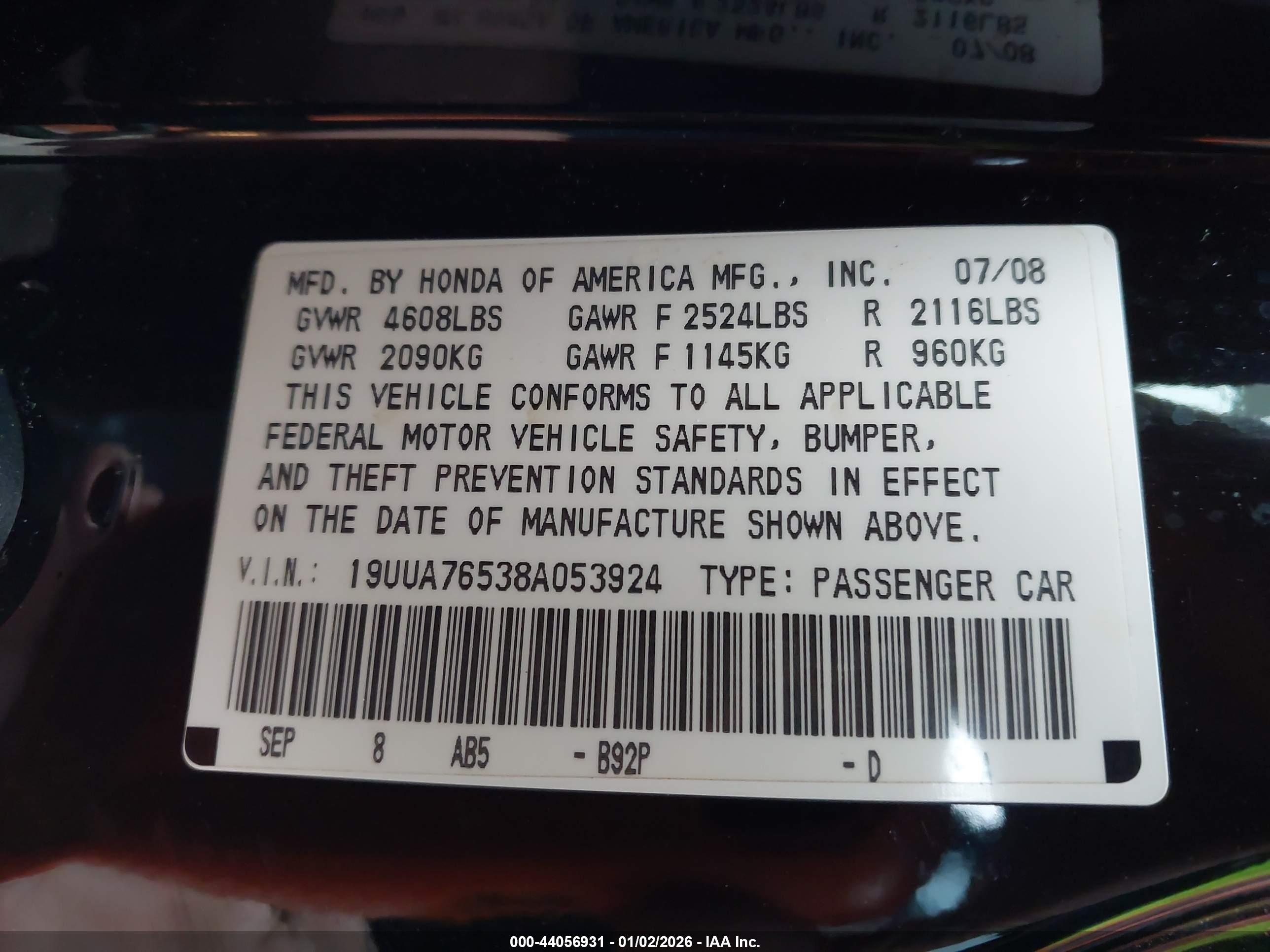 ACURA TL image 9