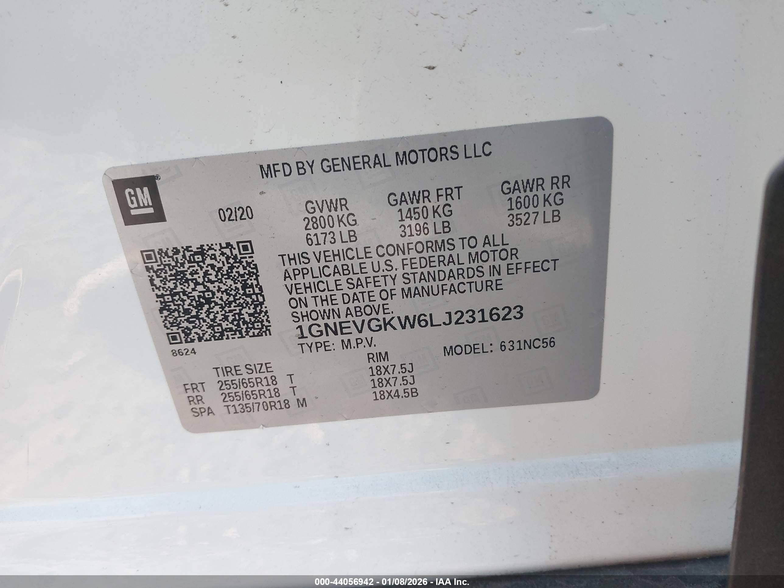CHEVROLET TRAVERSE image 9