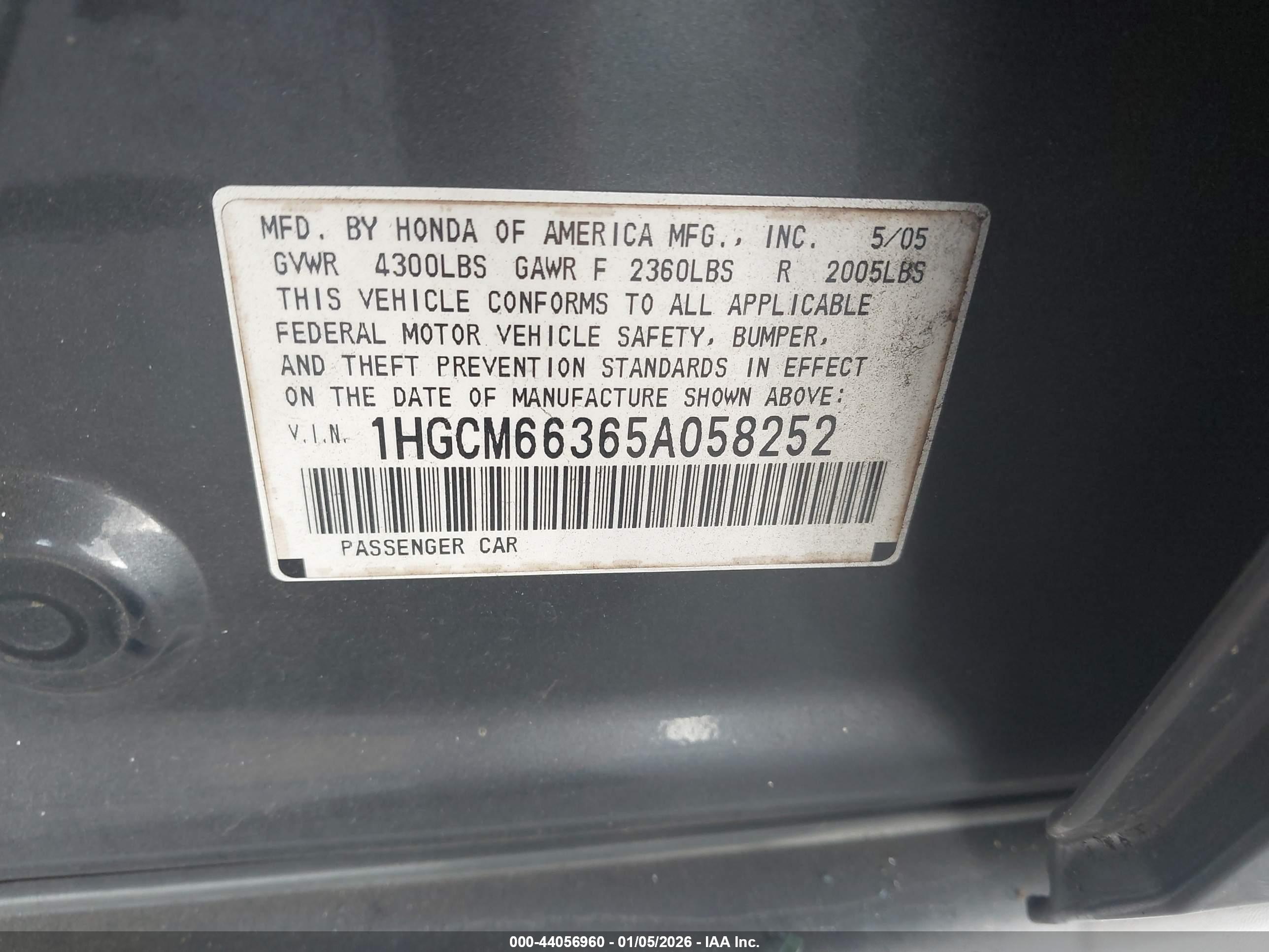 HONDA ACCORD image 9