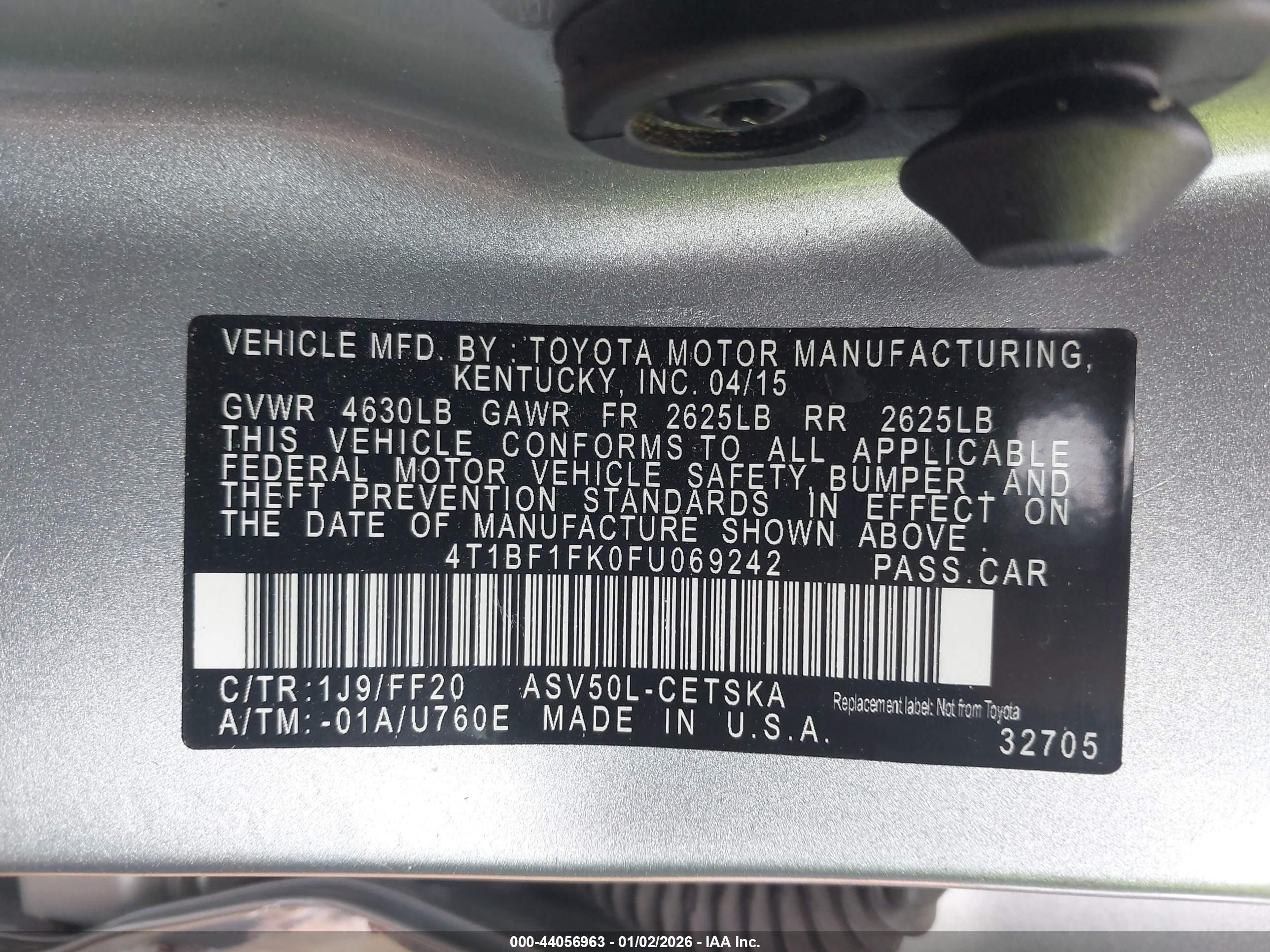 TOYOTA CAMRY image 9
