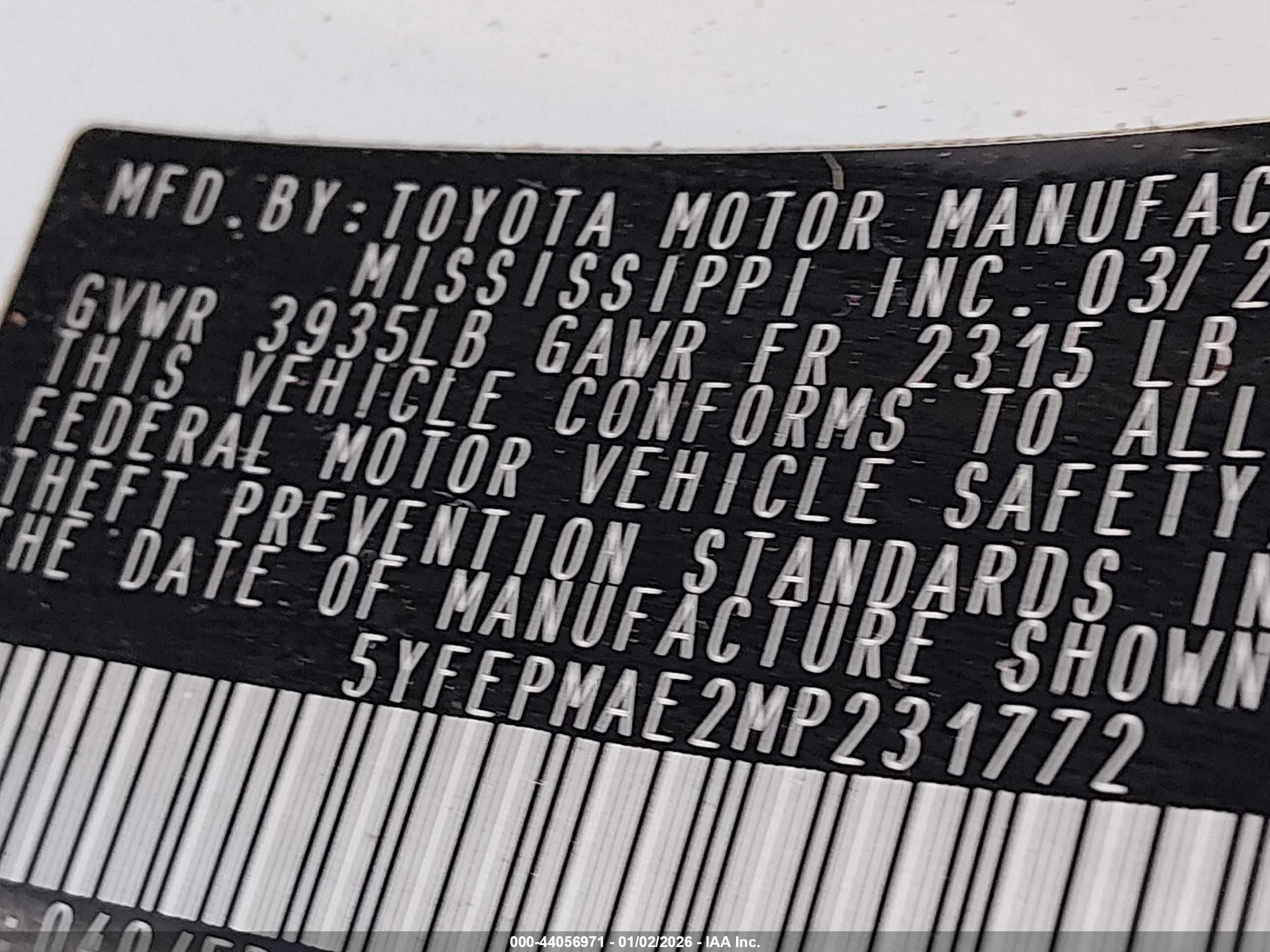 TOYOTA COROLLA image 9