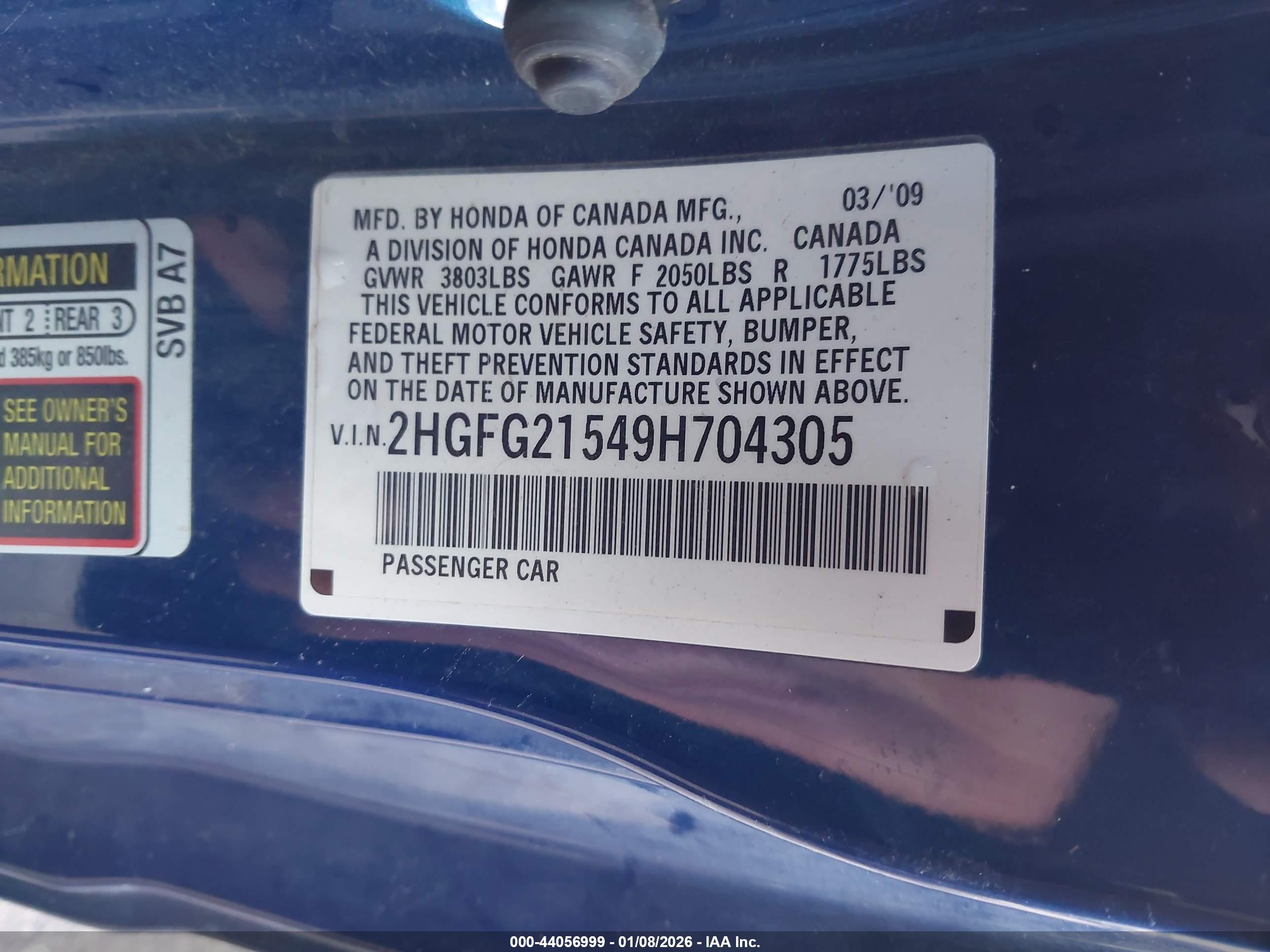 HONDA CIVIC image 9