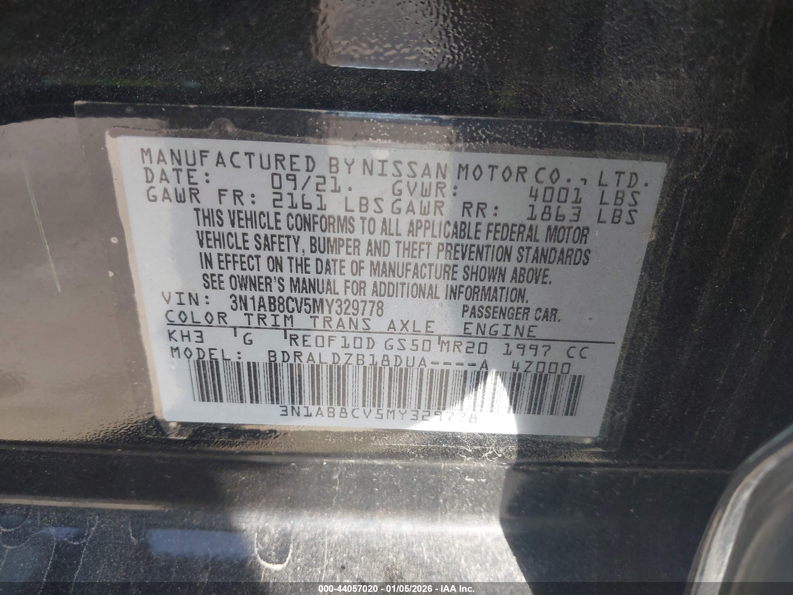 NISSAN SENTRA image 9