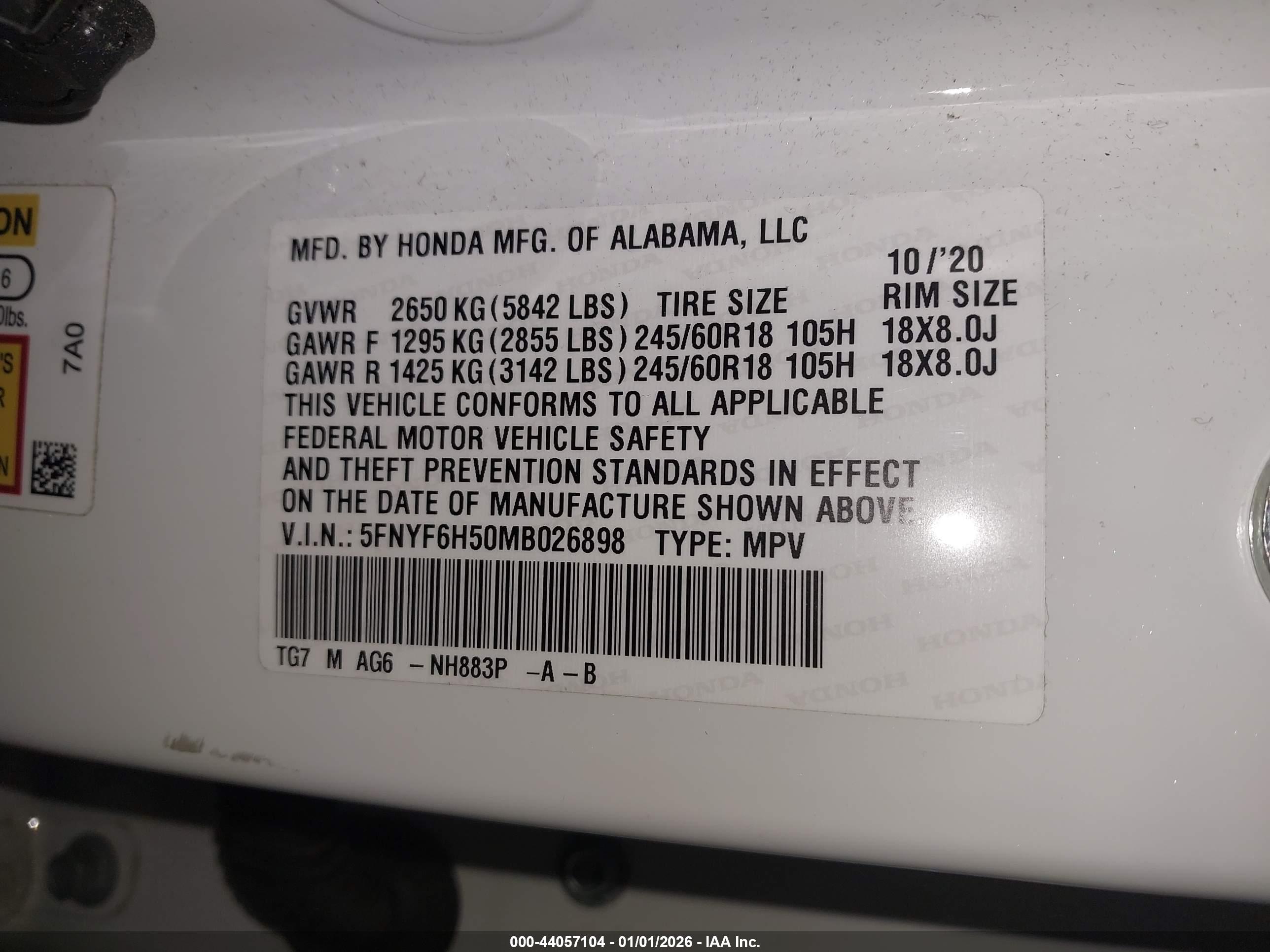 HONDA PILOT image 9