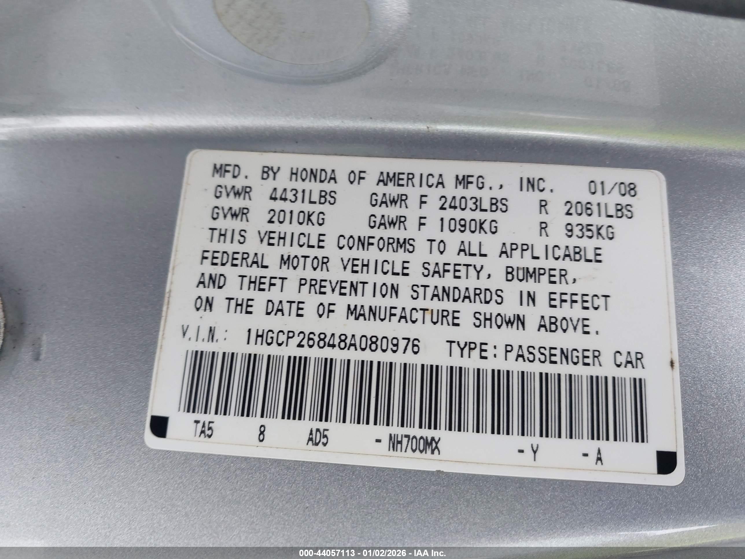 HONDA ACCORD image 9