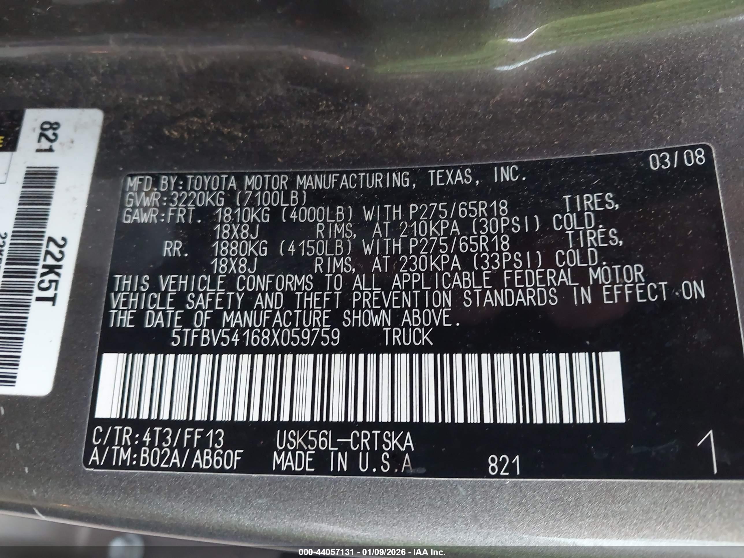 TOYOTA TUNDRA image 9
