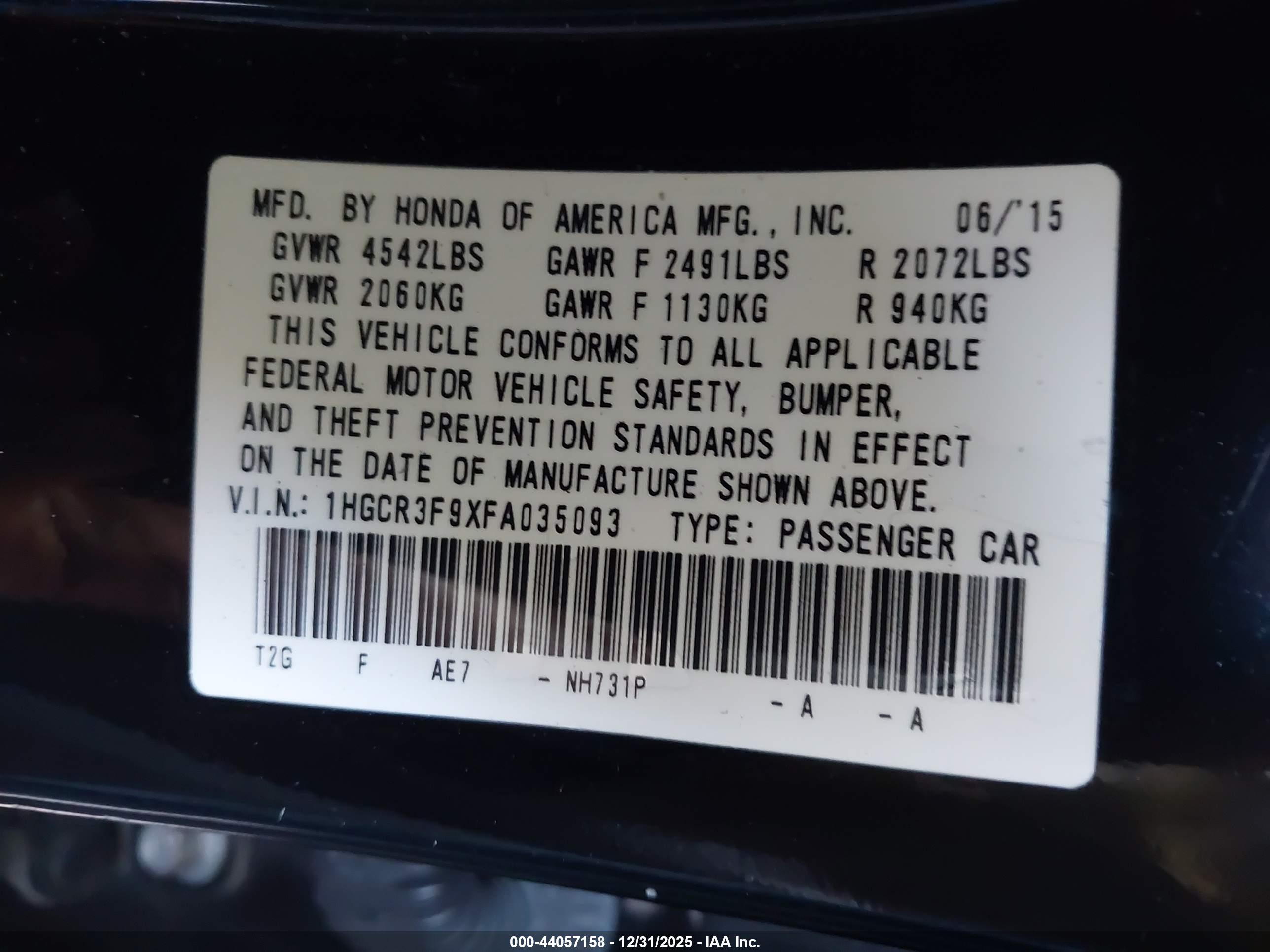 HONDA ACCORD image 9